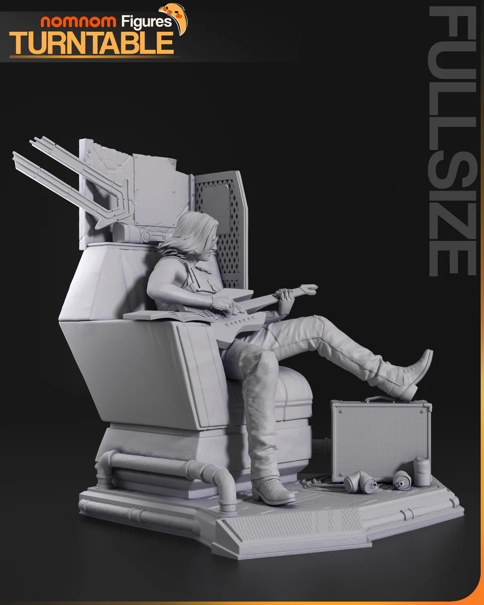 Johnny Silverhand | Fan Art | 3D Printed Resin Model Garage Kit | *Un-Painted* | Nomnom 5