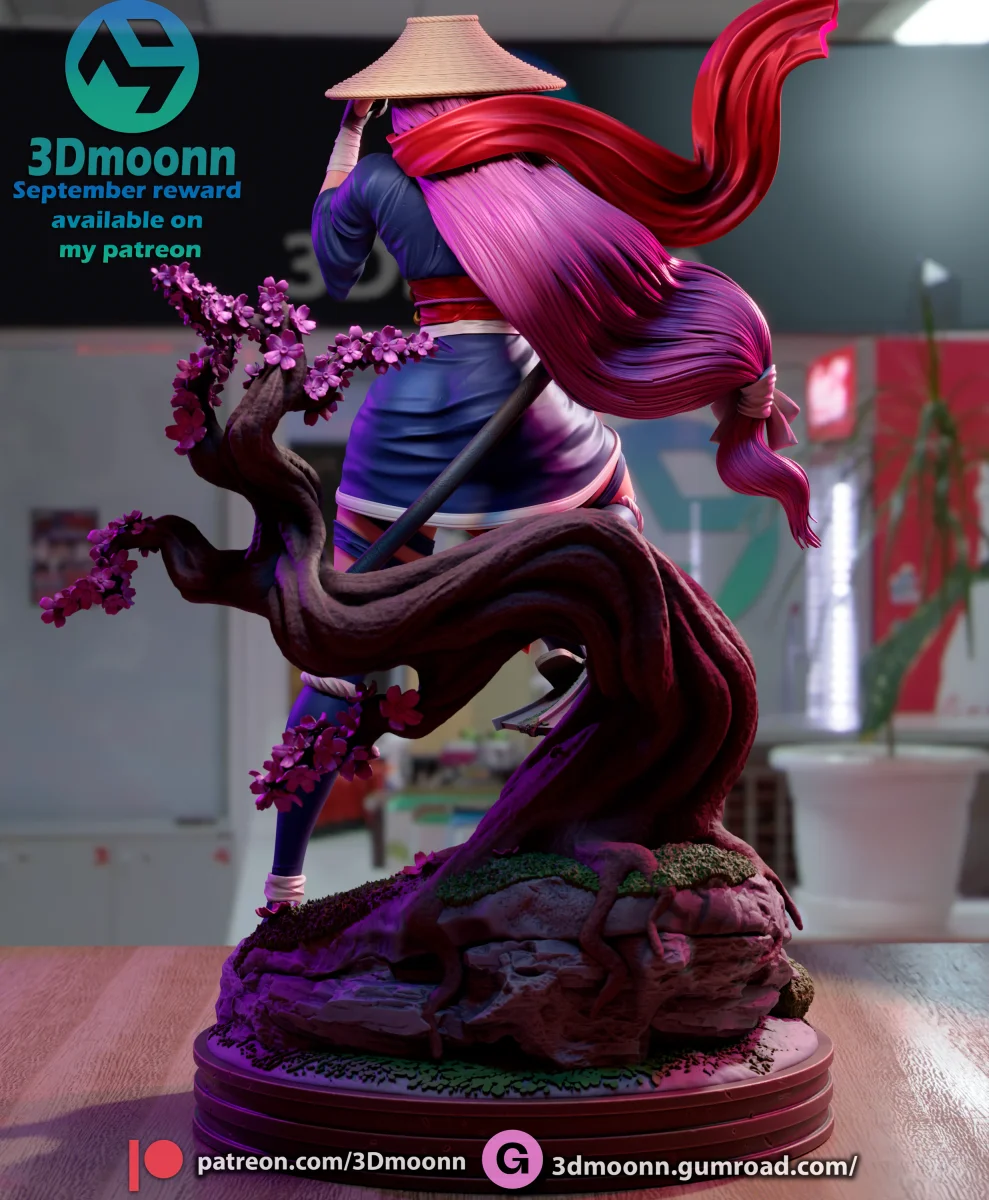 Psylocke | Fan Art | 3D Printed Resin Model Garage Kit | *Un-Painted* | 3DMoonn 4