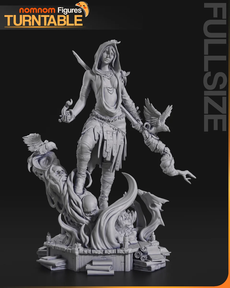 Morrigan | Fan Art | 3D Printed Resin Model Garage Kit | *Un-Painted* | Nomnom 8