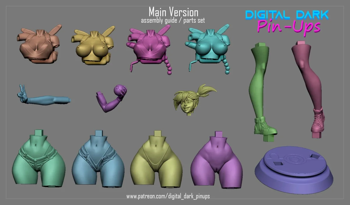 Misty | Fan Art | 3D Printed Resin Model Garage Kit | *Un-Painted* | Digital Dark 4