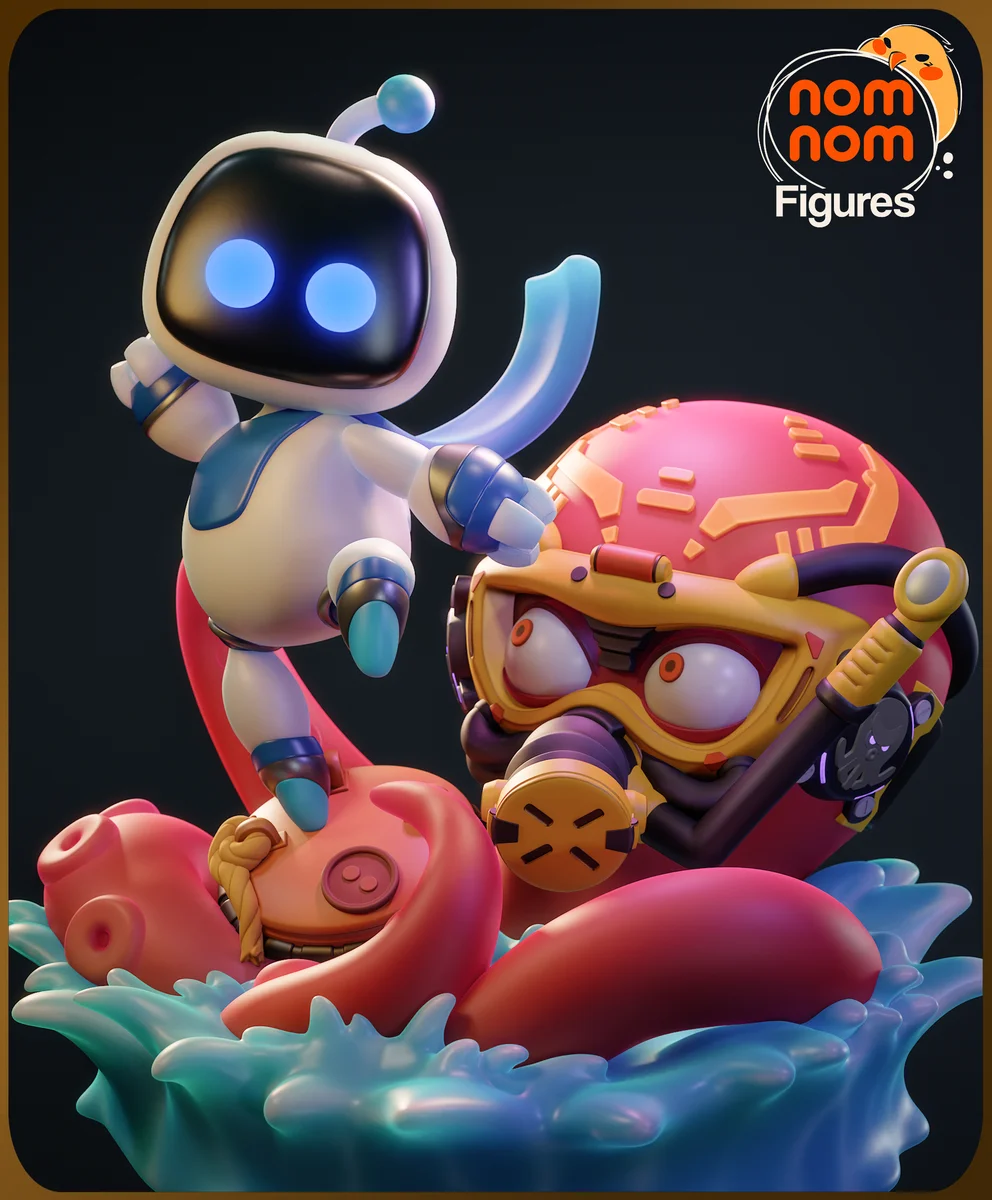 Chibi Astrobot | Fan Art | 3D Printed Resin Model Garage Kit | *Un-Painted* | Nomnom 3