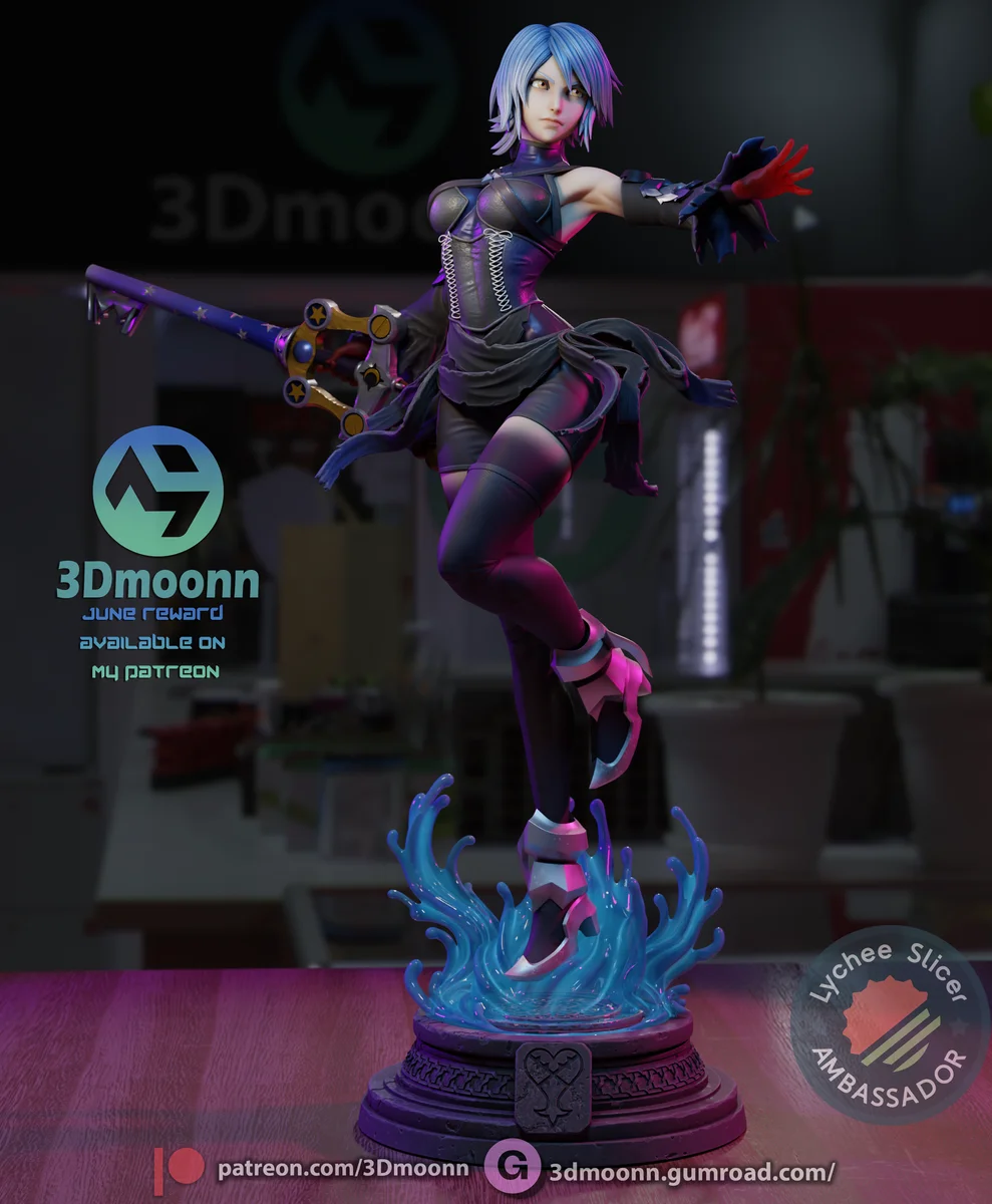 Aqua | Fan Art | 3D Printed Resin Model Garage Kit | *Un-Painted* | 3DMoonn 8