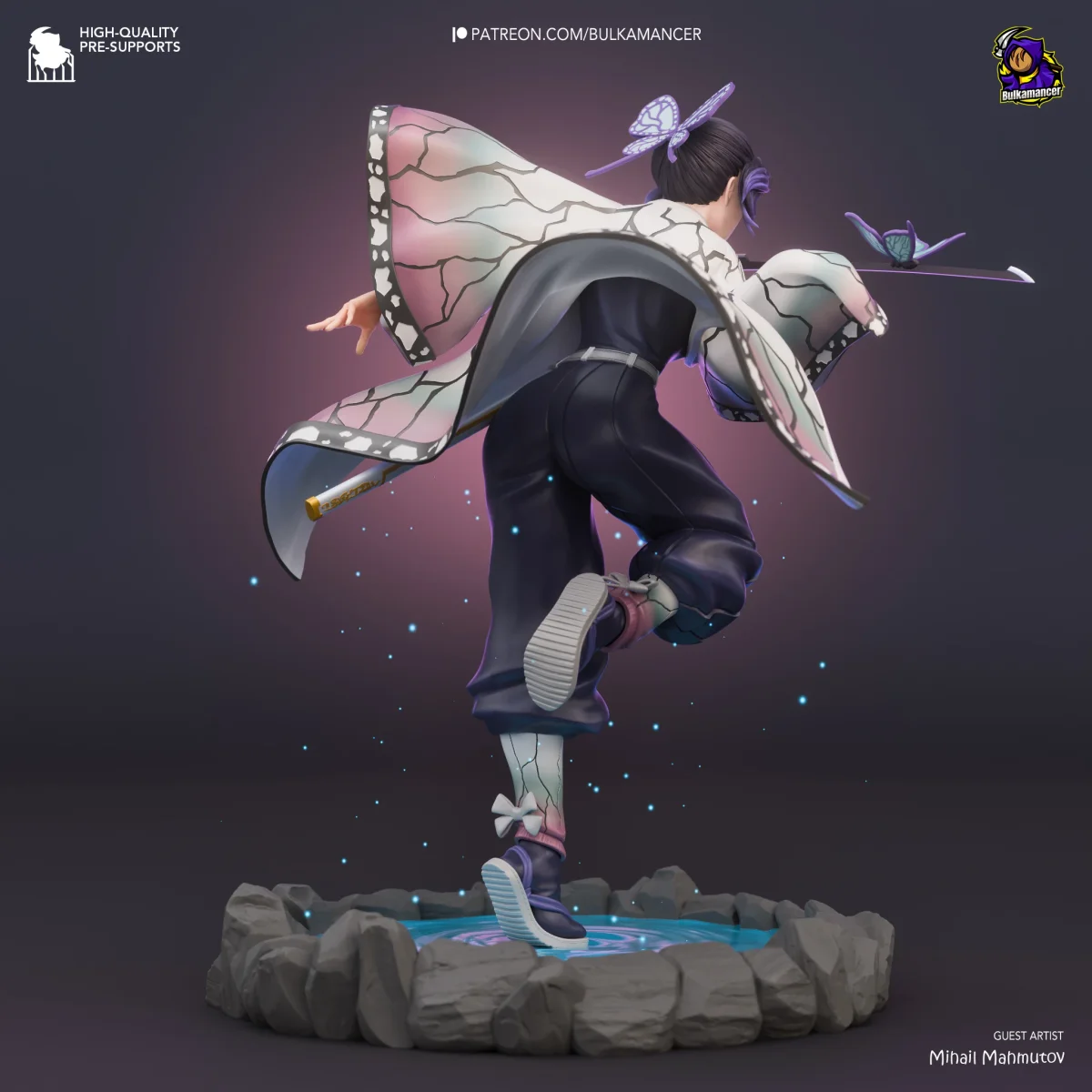 Shinobu Kocho | Fan Art | 3D Printed Resin Model Garage Kit | *Un-Painted* | Bulkamancer 5