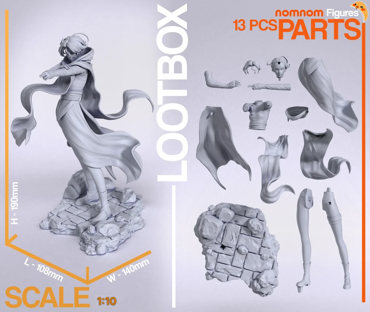 Sypha | Fan Art | 3D Printed Resin Model Garage Kit | *Un-Painted* | Nomnom 3