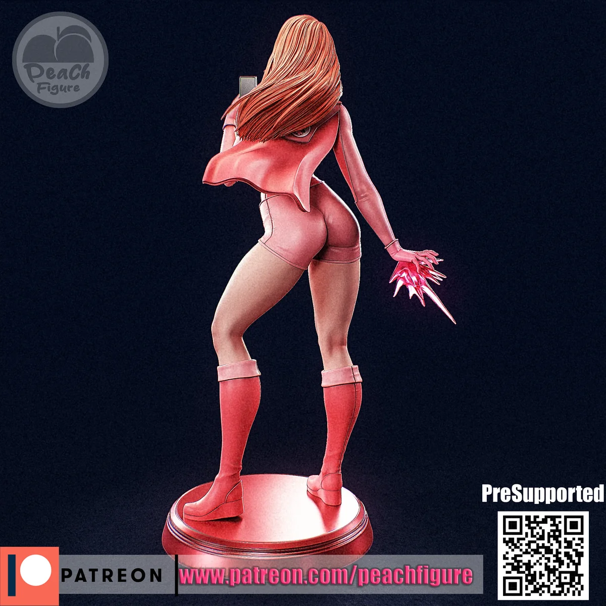 Atom Eve | Fan Art | 3D Printed Resin Model Garage Kit | *Un-Painted* | Peach Figure 3