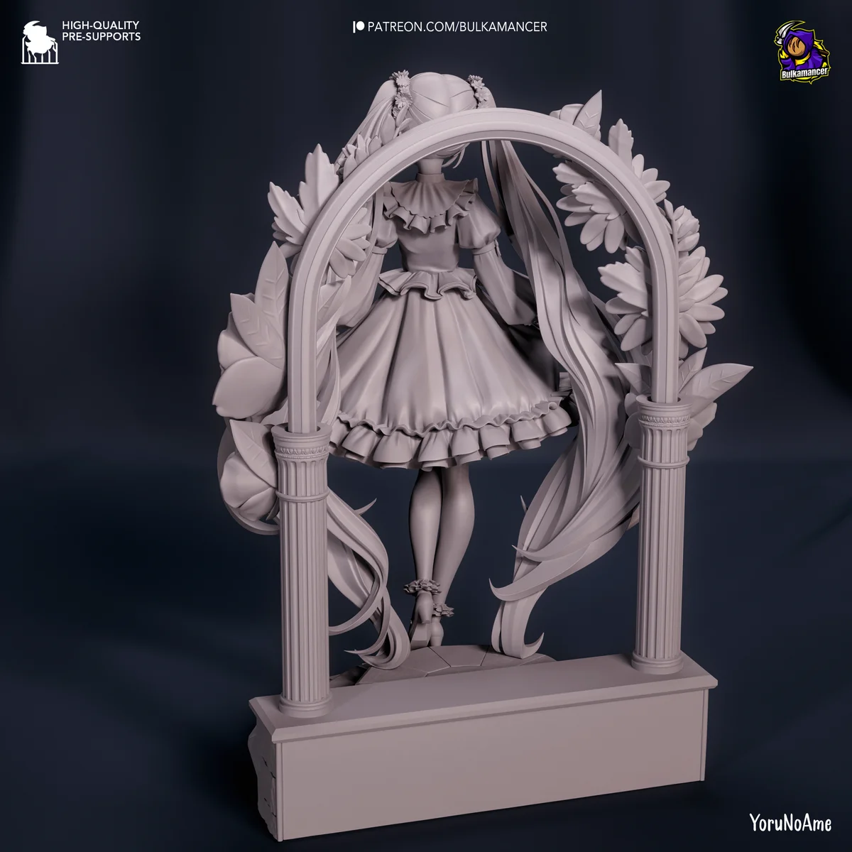 Hatsune Miku | Fan Art | 3D Printed Resin Model Garage Kit | *Un-Painted* | Bulkamancer 8