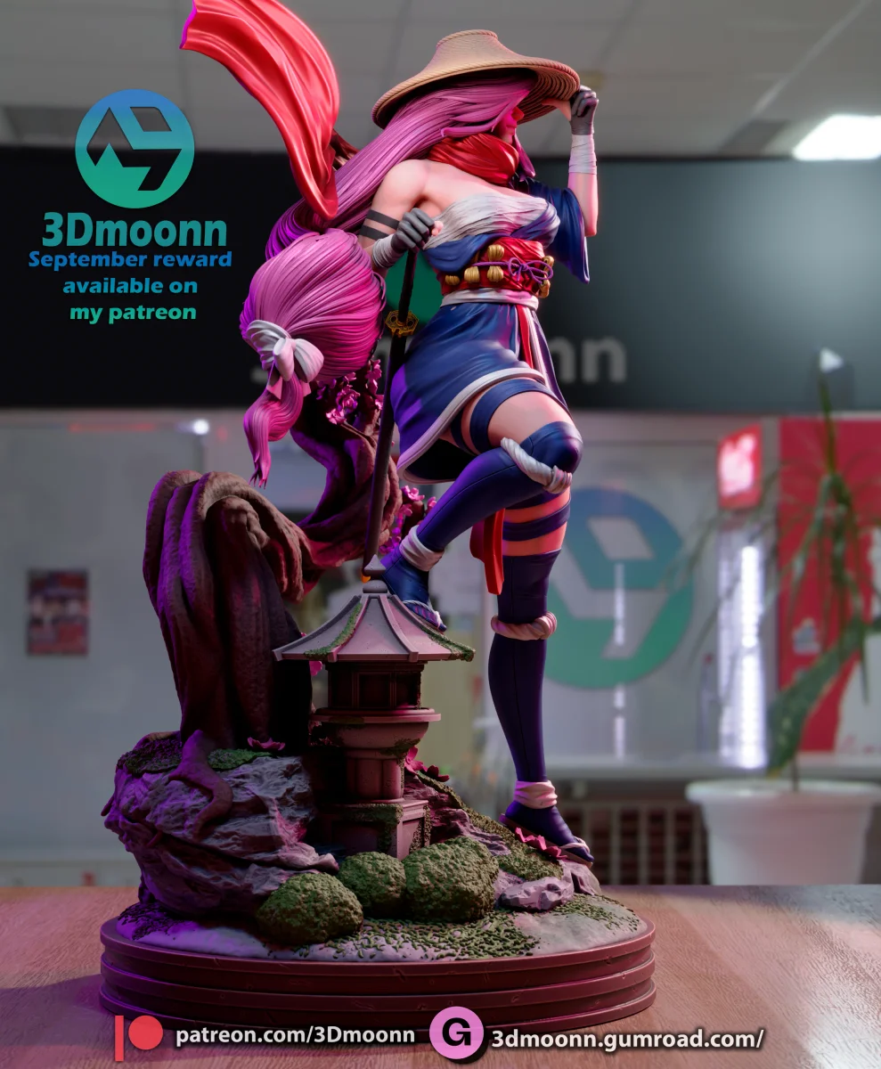 Psylocke | Fan Art | 3D Printed Resin Model Garage Kit | *Un-Painted* | 3DMoonn 3