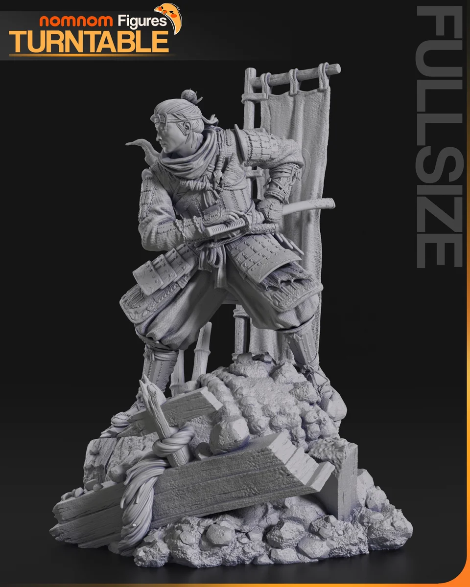 Jin Sakai | Fan Art | 3D Printed Resin Model Garage Kit | *Un-Painted* | Nomnom 6