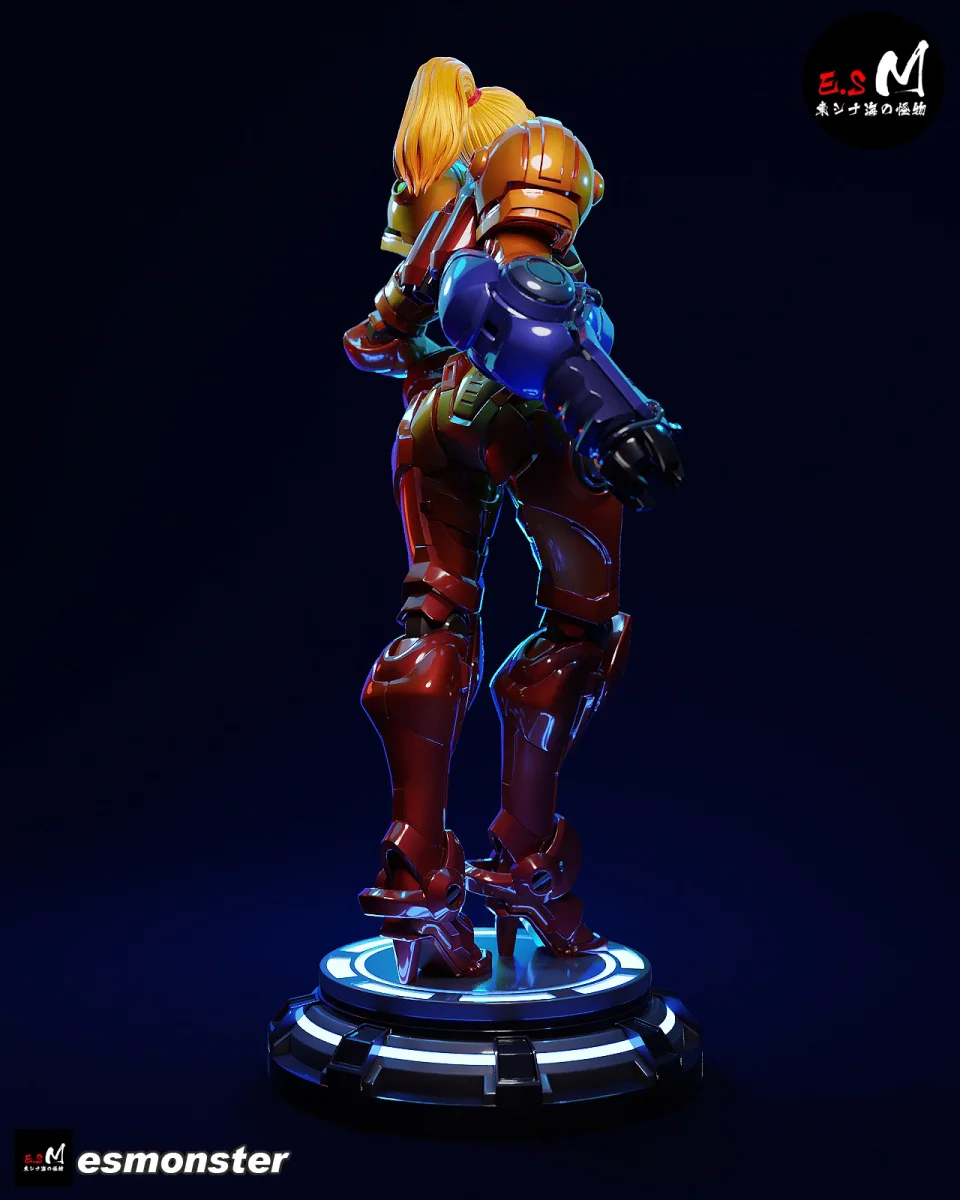 Samus Aran (Power Suit) | Fan Art | 3D Printed Resin Model Garage Kit | *Un-Painted* | ES Monster 5