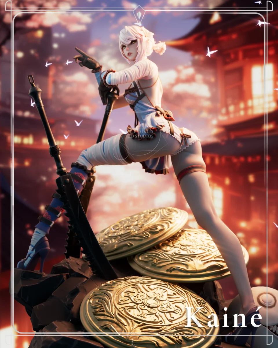Kaine | Fan Art | 3D Printed Resin Model Garage Kit | *Un-Painted* | Hybris Studios 3