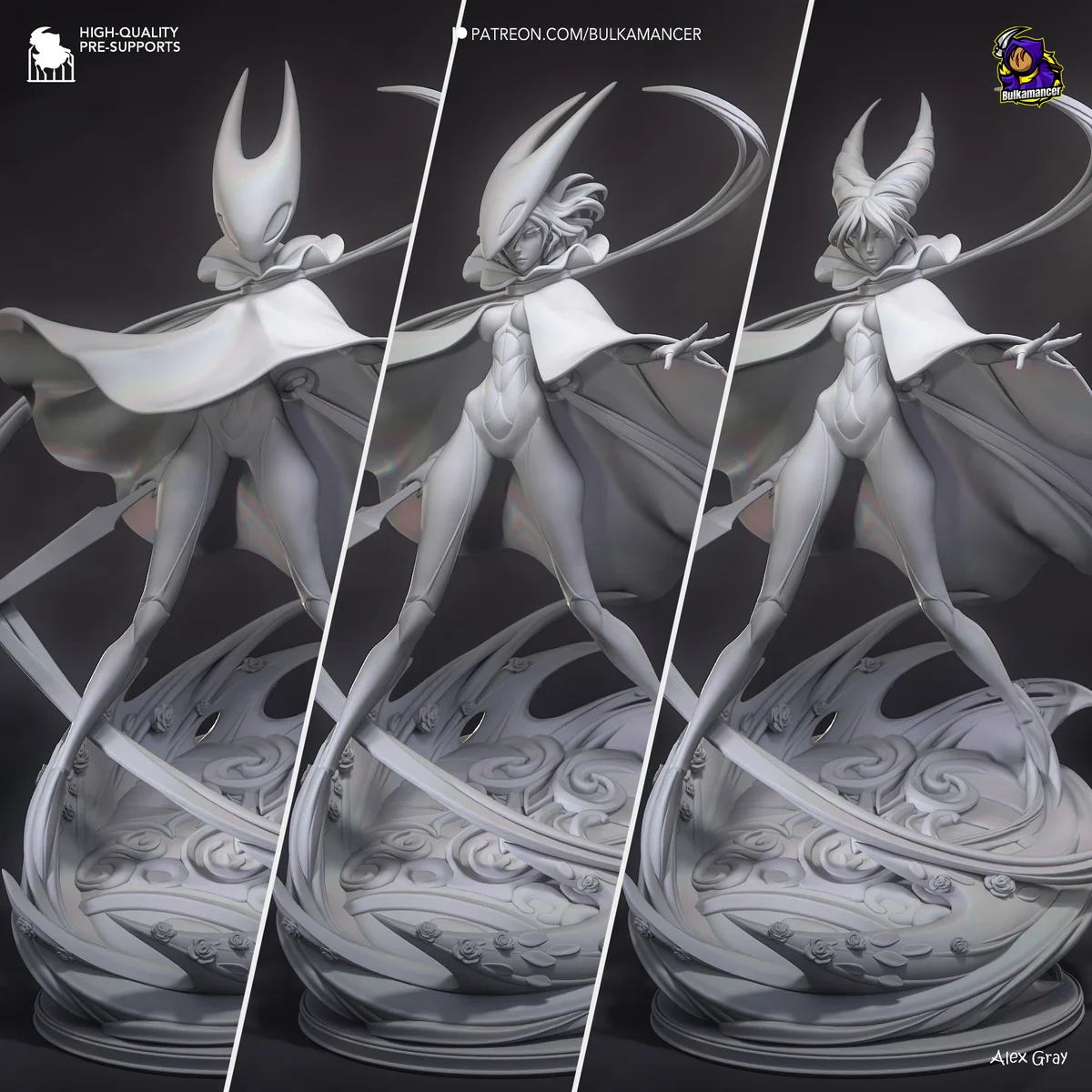 Hornyt (Horny Knight) | Fan Art | 3D Printed Resin Model Garage Kit | *Un-Painted* | Bulkamancer 8