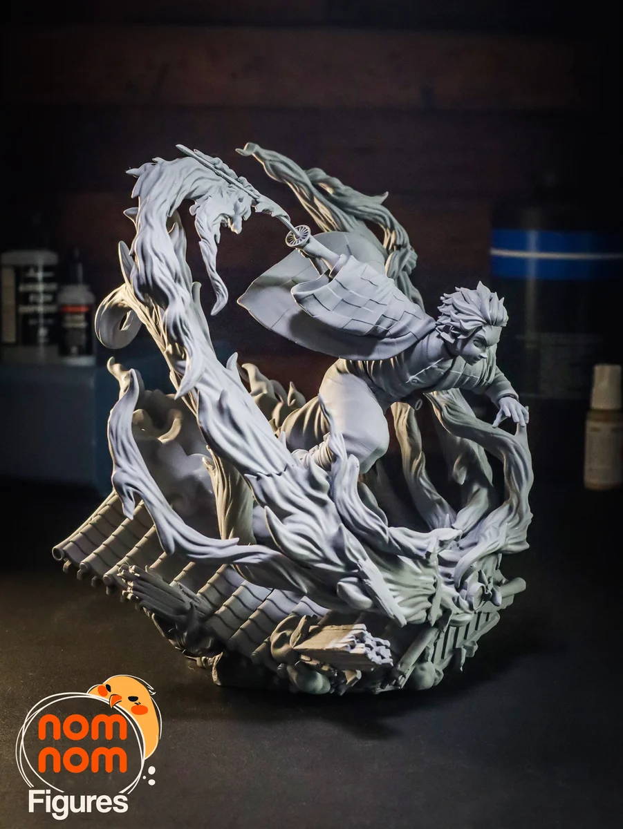 Tanjiro | Fan Art | 3D Printed Resin Model Garage Kit | *Un-Painted* | Nomnom 10