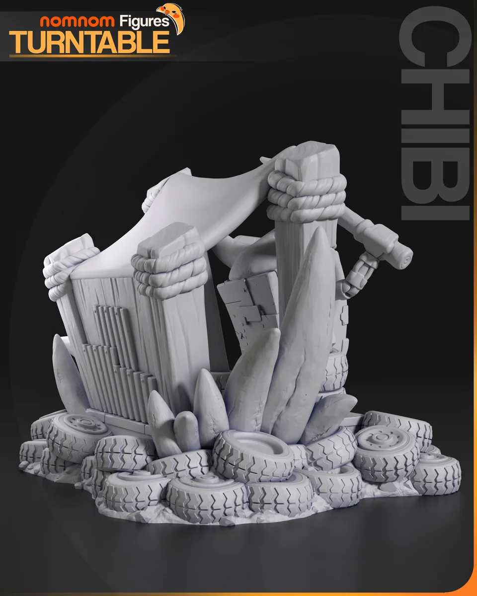 Chibi Claptrap | Fan Art | 3D Printed Resin Model Garage Kit | *Un-Painted* | Nomnom 6