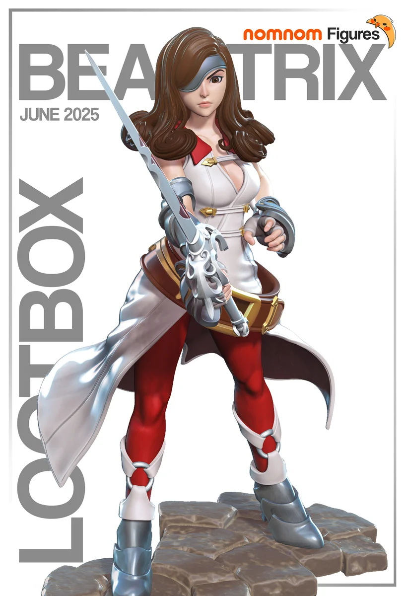 Beatrix | Fan Art | 3D Printed Resin Model Garage Kit | *Un-Painted* | Nomnom