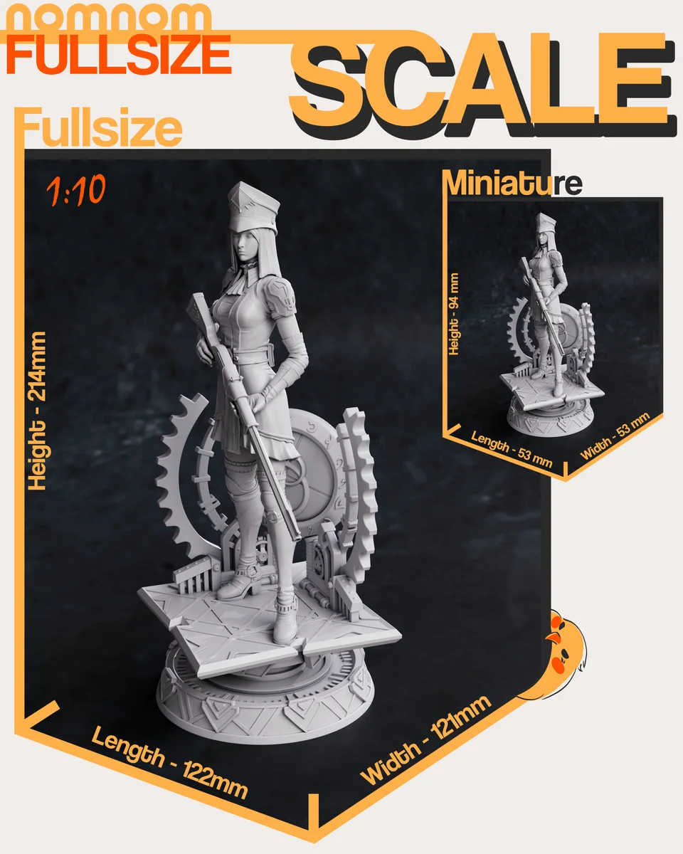 Caitlyn | Fan Art | 3D Printed Resin Model Garage Kit | *Un-Painted* | Nomnom 5