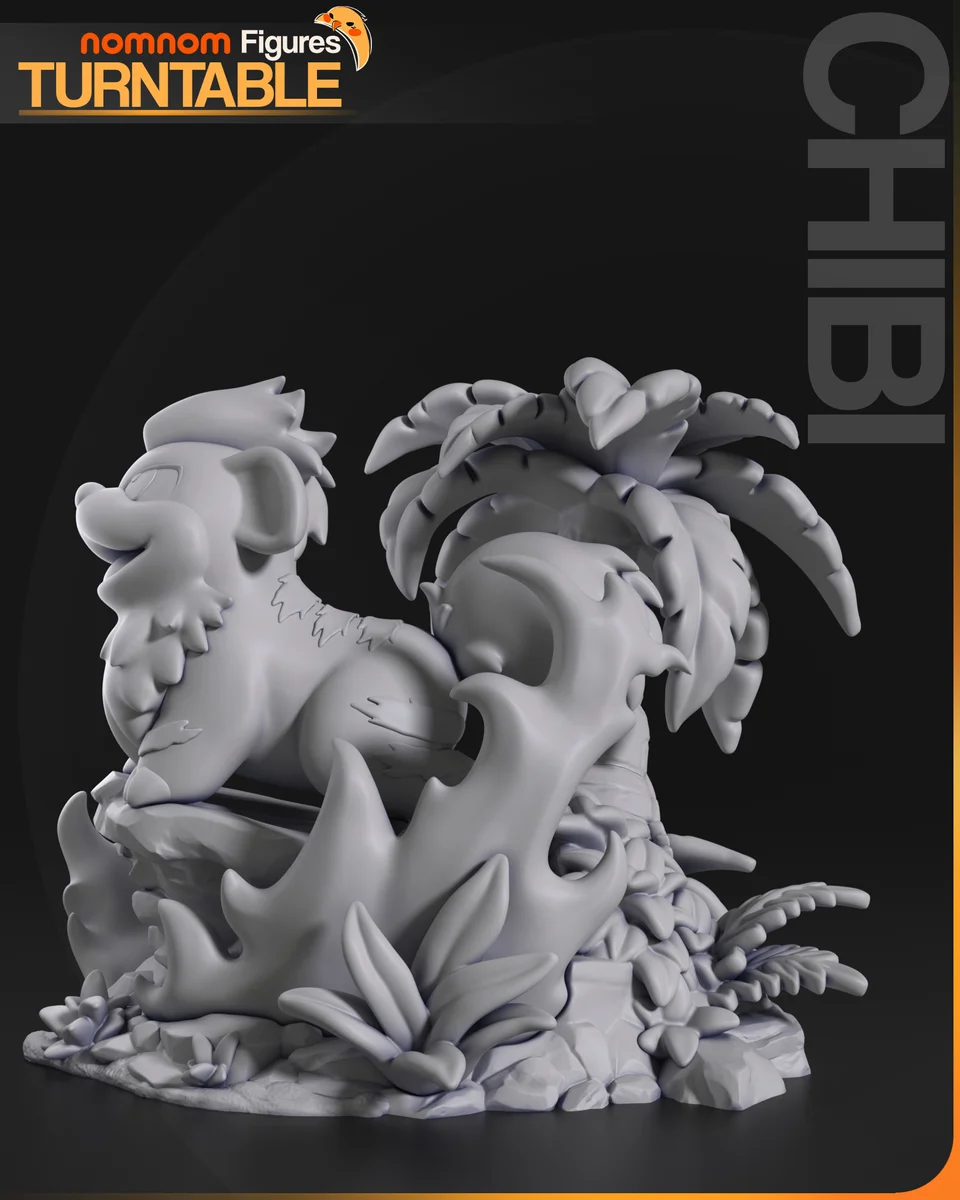 Chibi Growlithe | Fan Art | 3D Printed Resin Model Garage Kit | *Un-Painted* | Nomnom 11