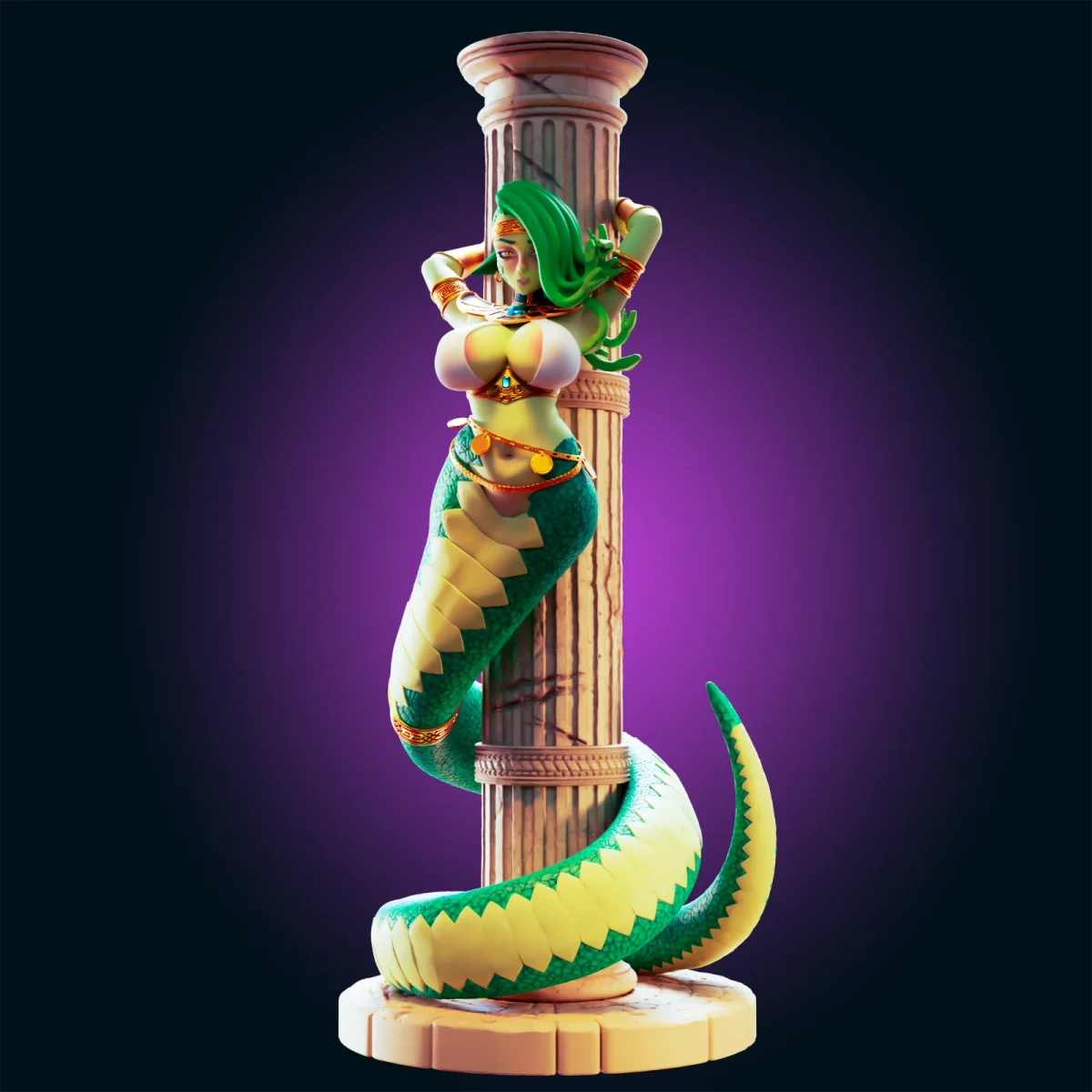 Medusa | Fan Art | 3D Printed Resin Model Garage Kit | *Un-Painted* | Officer Rhu