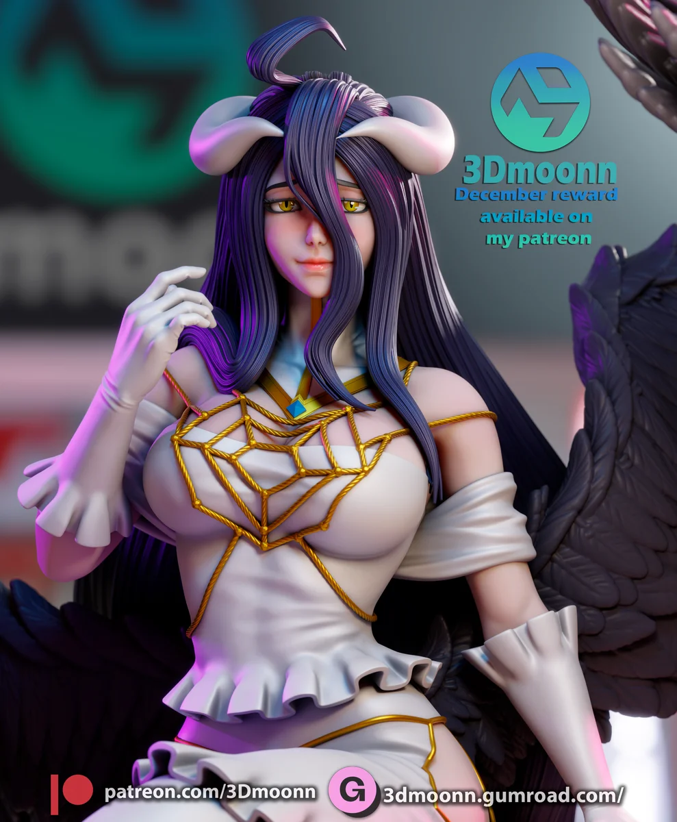 Albedo | Fan Art | 3D Printed Resin Model Garage Kit | *Un-Painted* | 3DMoonn