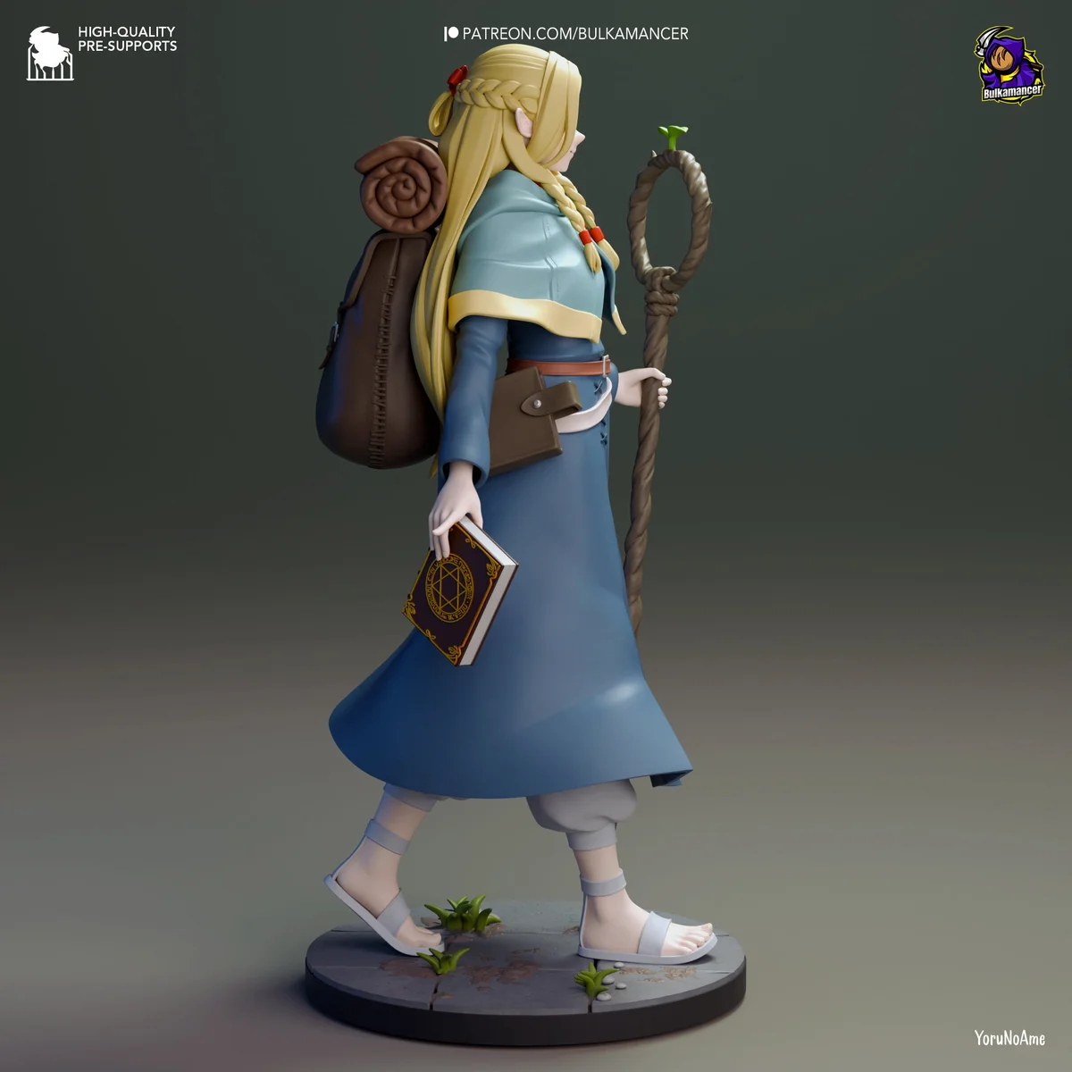 Dungeon Mage | Fan Art | 3D Printed Resin Model Garage Kit | *Un-Painted* | Bulkamancer 5