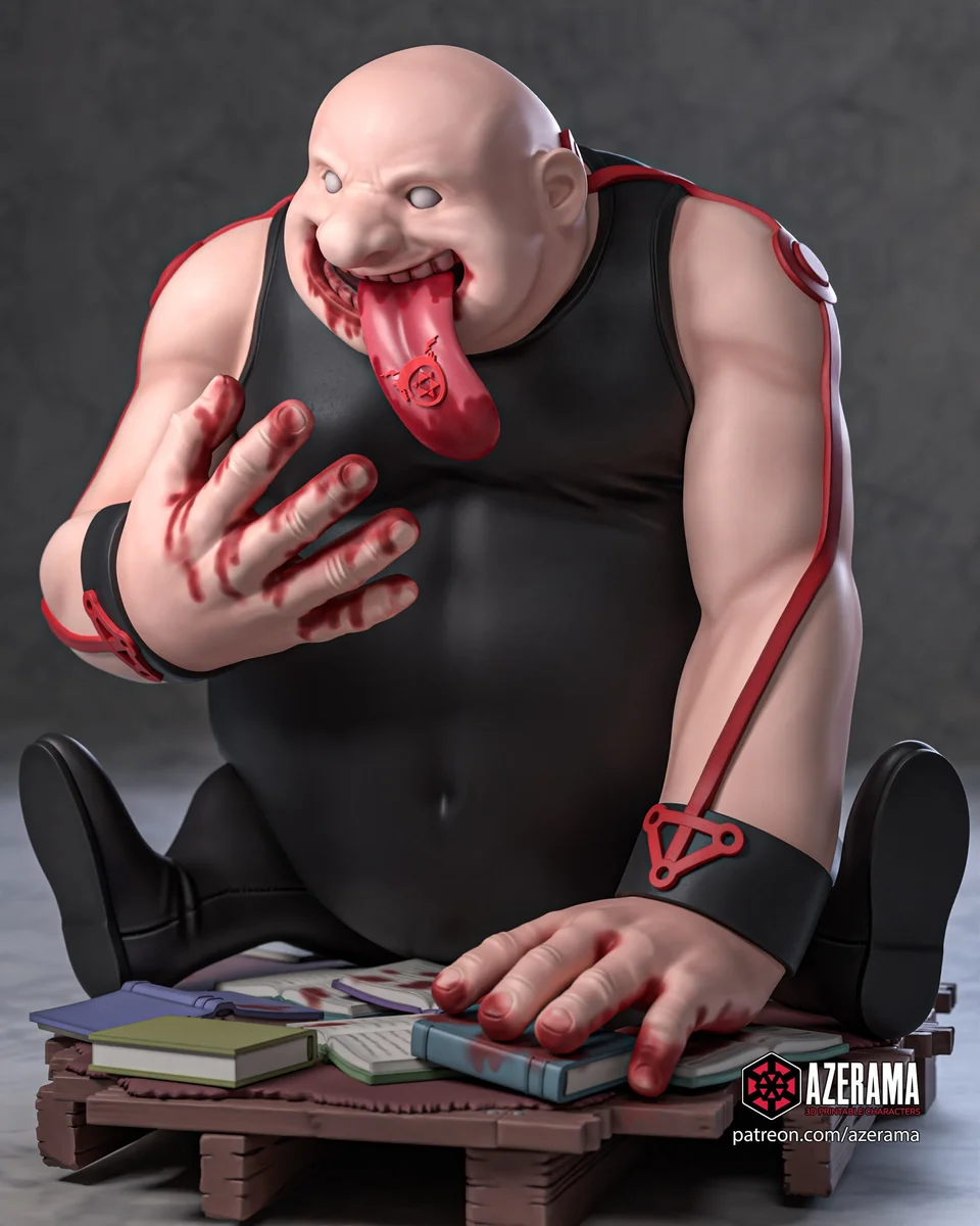 Gluttony | Fan Art | 3D Printed Resin Model Garage Kit | *Un-Painted* | Azerama 6