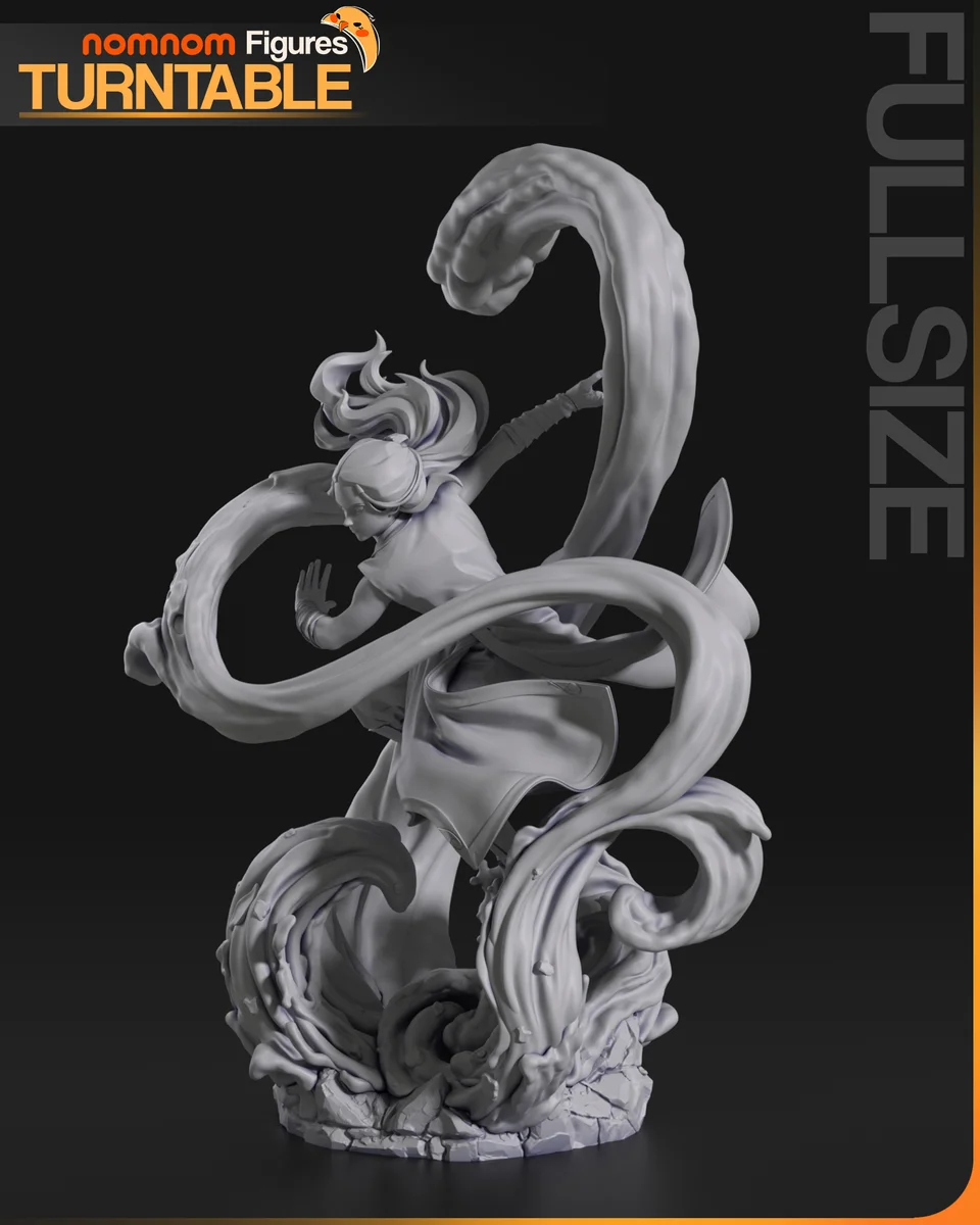 Katara | Fan Art | 3D Printed Resin Model Garage Kit | *Un-Painted* | Nomnom 10