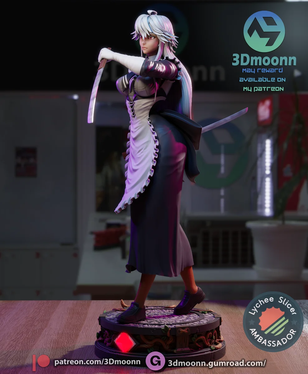 Reanette Elfelt | Fan Art | 3D Printed Resin Model Garage Kit | *Un-Painted* | 3DMoonn 4