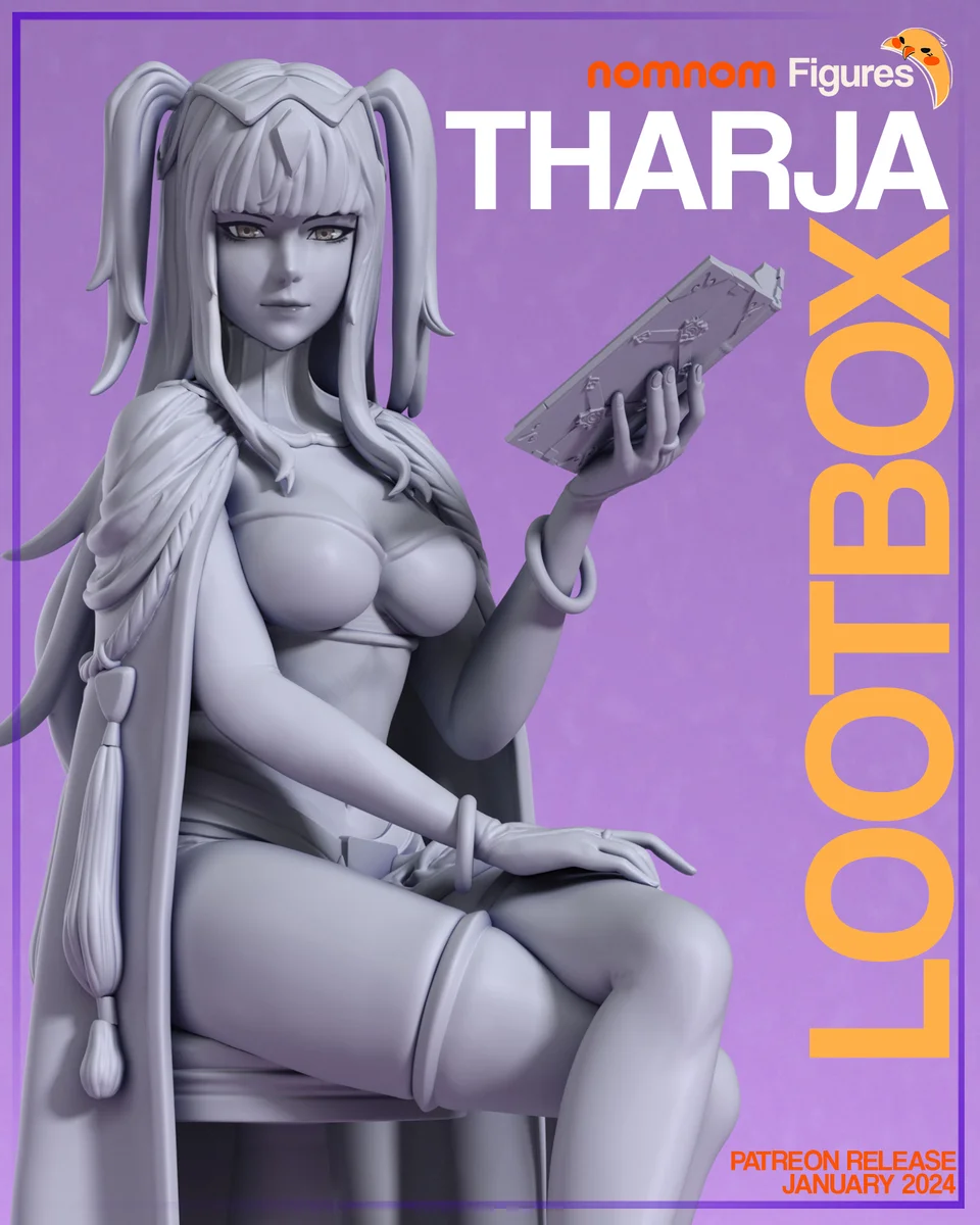 Tharja | Fan Art | 3D Printed Resin Model Garage Kit | *Un-Painted* | Nomnom