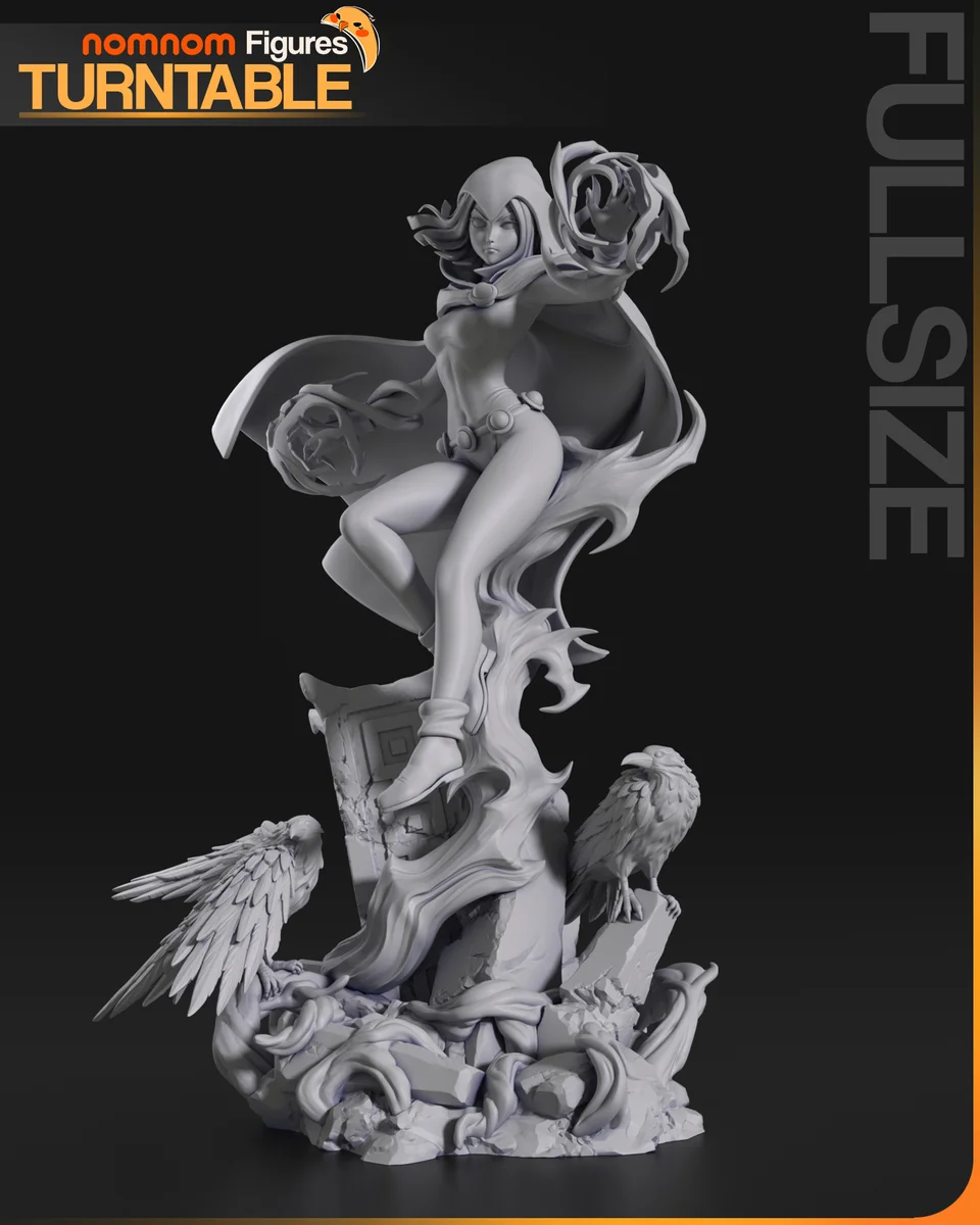 Raven | Fan Art | 3D Printed Resin Model Garage Kit | *Un-Painted* | Nomnom 4