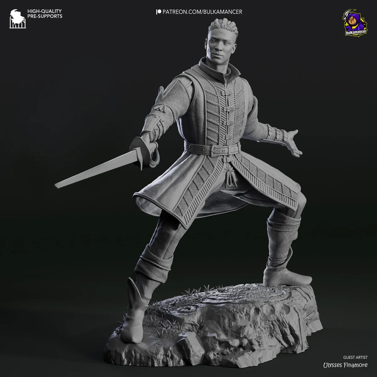 Frontier Warlock | Fan Art | 3D Printed Resin Model Garage Kit | *Un-Painted* | Bulkamancer 6