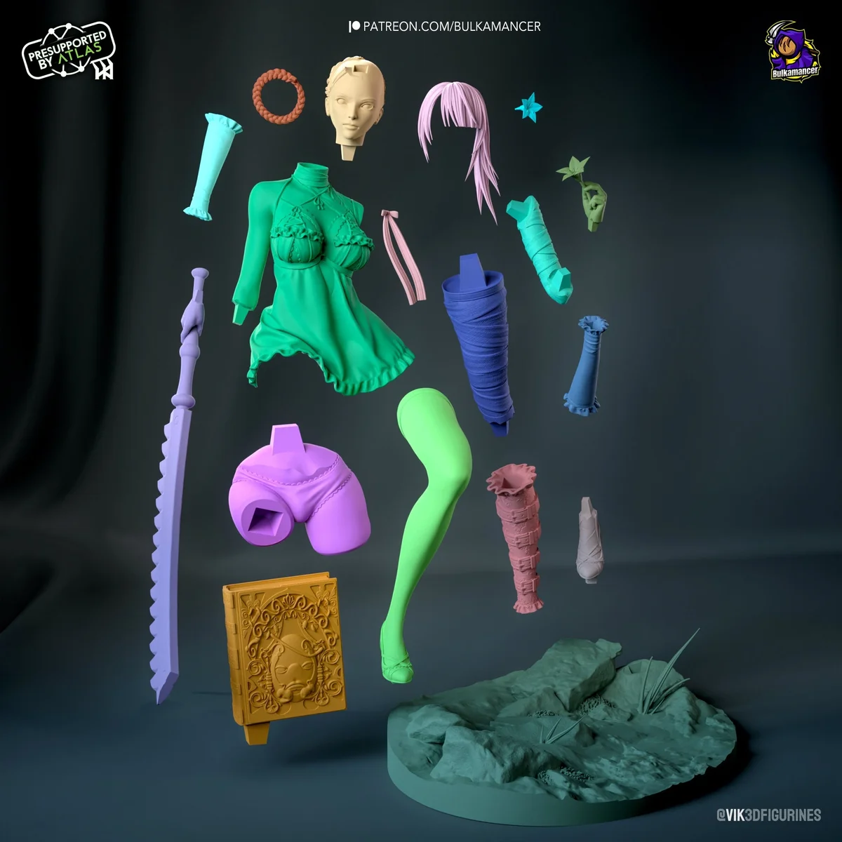 Kaine | Fan Art | 3D Printed Resin Model Garage Kit | *Un-Painted* | Bulkamancer 7