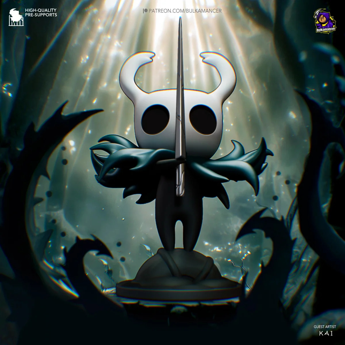 Hollow Knight | Fan Art | 3D Printed Resin Model Garage Kit | *Un-Painted* | Bulkamancer