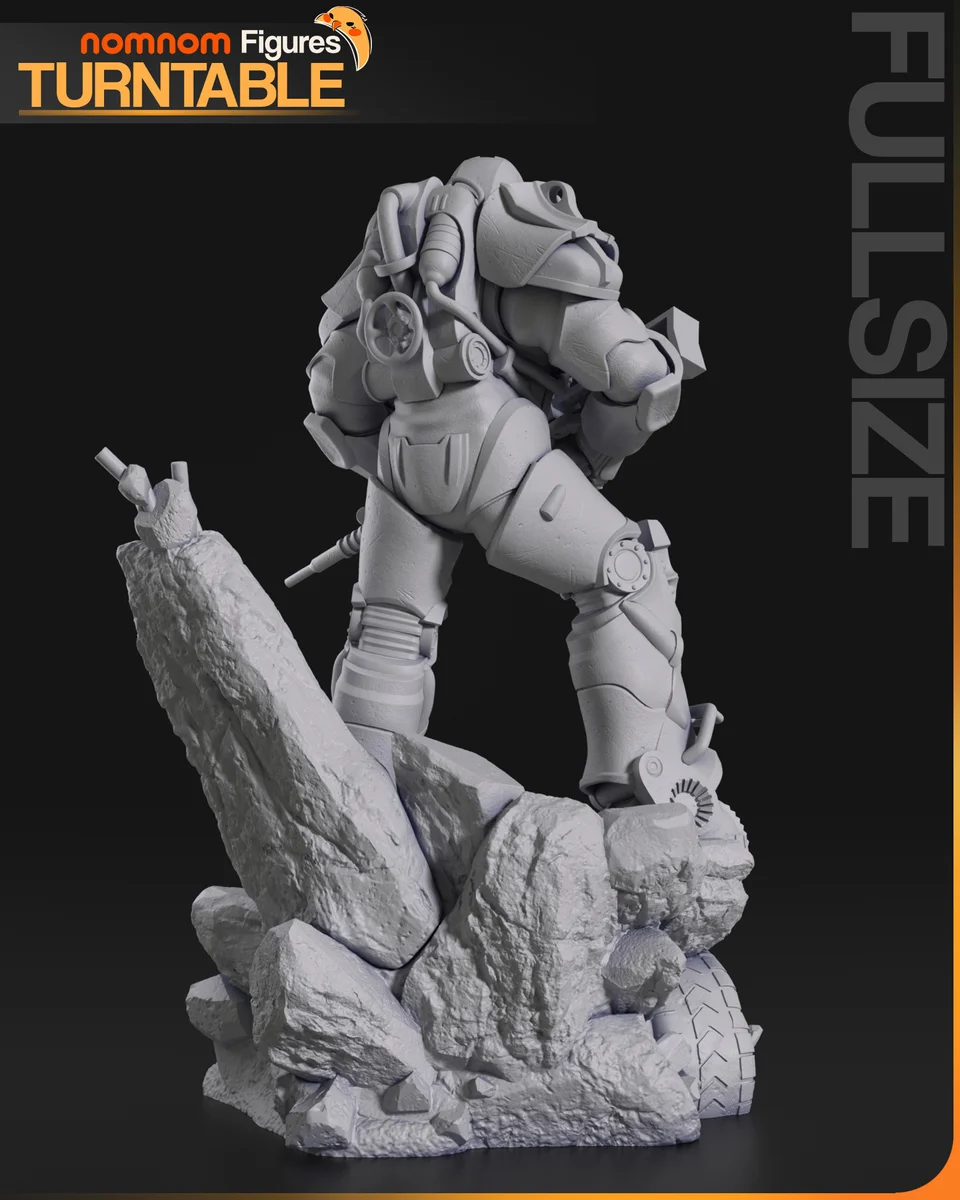 T-60 Power Armor | Fan Art | 3D Printed Resin Model Garage Kit | *Un-Painted* | Nomnom 7