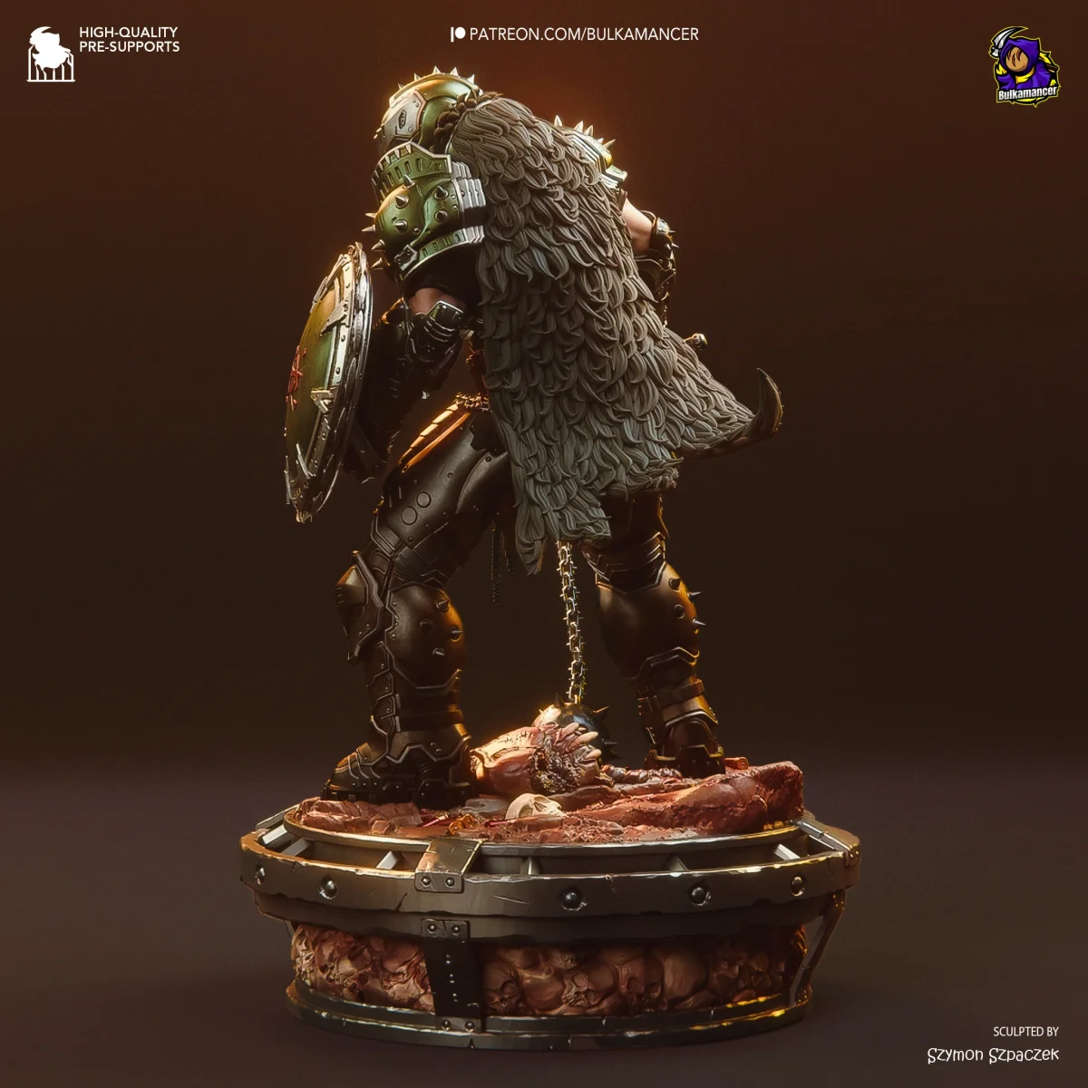 Doom Slayer | Fan Art | 3D Printed Resin Model Garage Kit | *Un-Painted* | Bulkamancer 4