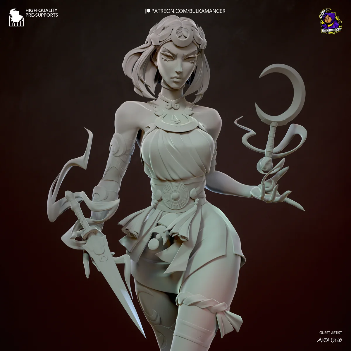 Melinoe | Fan Art | 3D Printed Resin Model Garage Kit | *Un-Painted* | Bulkamancer 6