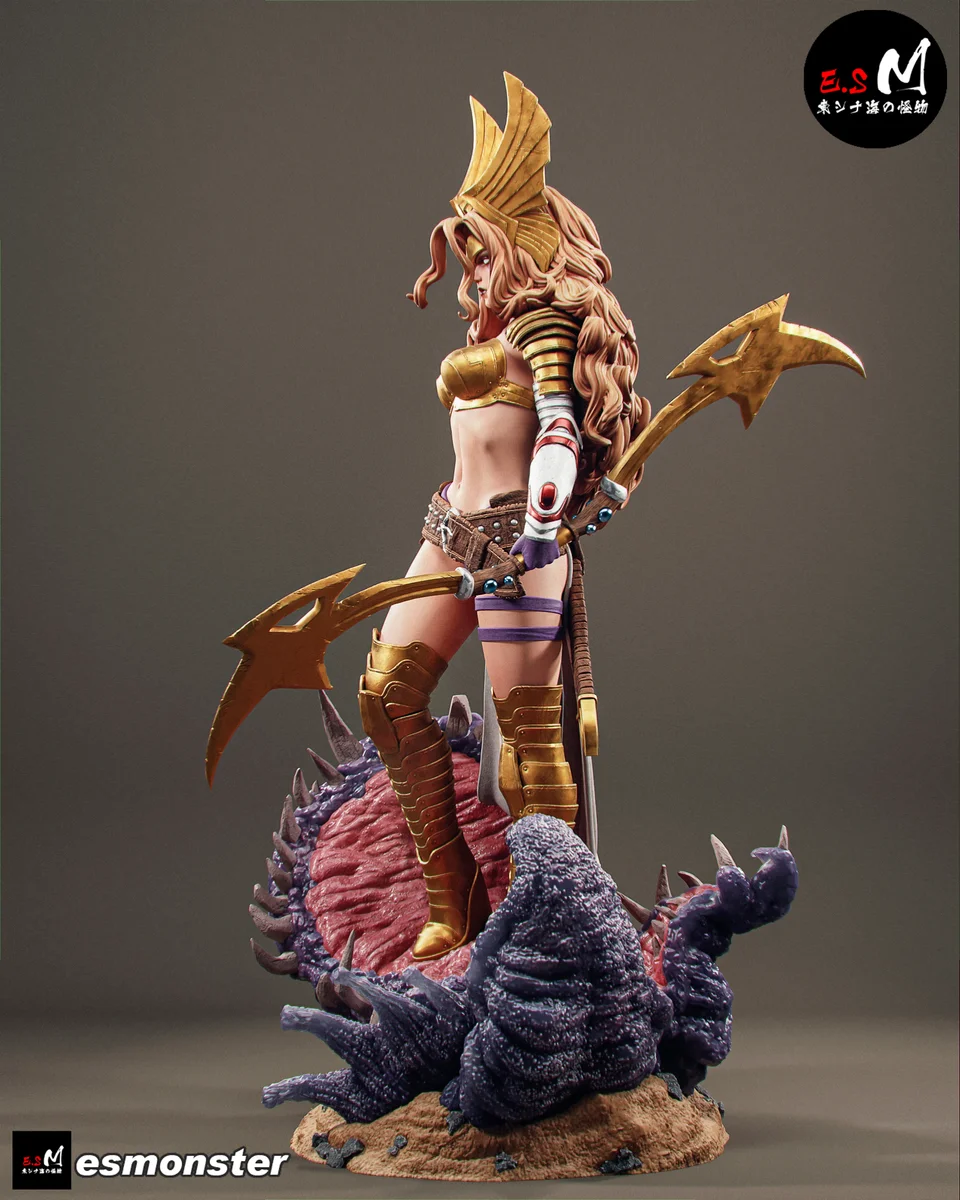 Angela | Fan Art | 3D Printed Resin Model Garage Kit | *Un-Painted* | ES Monster 4