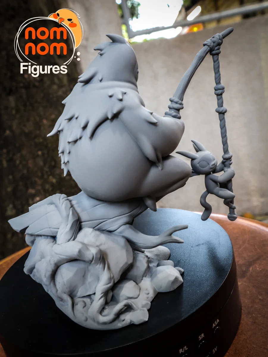 Chibi Ori and Naru | Fan Art | 3D Printed Resin Model Garage Kit | *Un-Painted* | Nomnom 10