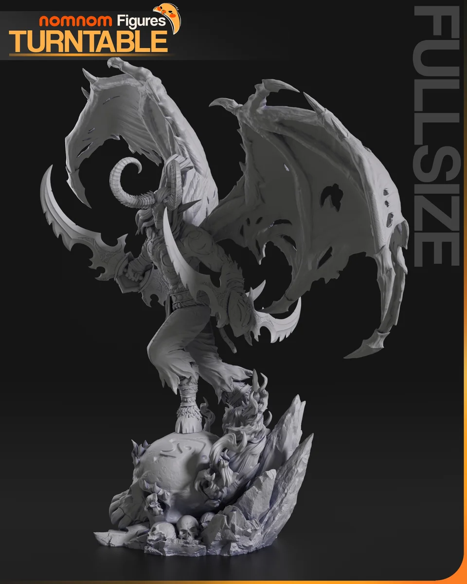 Illidan Stormrage | Fan Art | 3D Printed Resin Model Garage Kit | *Un-Painted* | Nomnom 6