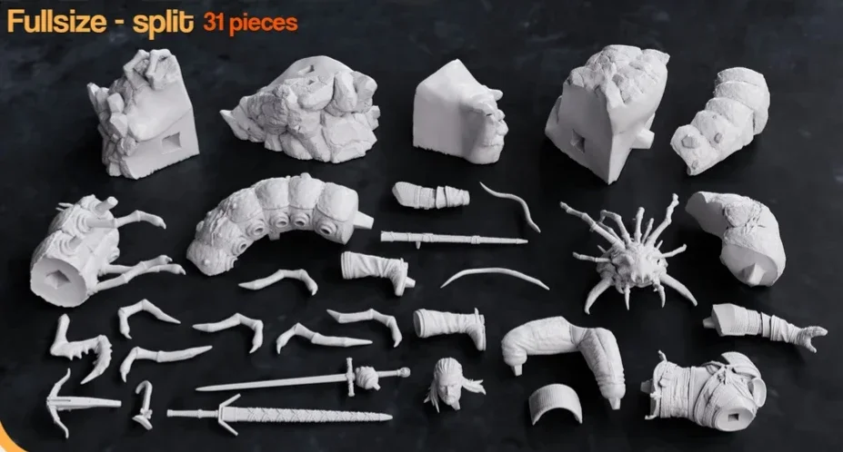 Geralt | Fan Art | 3D Printed Resin Model Garage Kit | *Un-Painted* | Nomnom 9