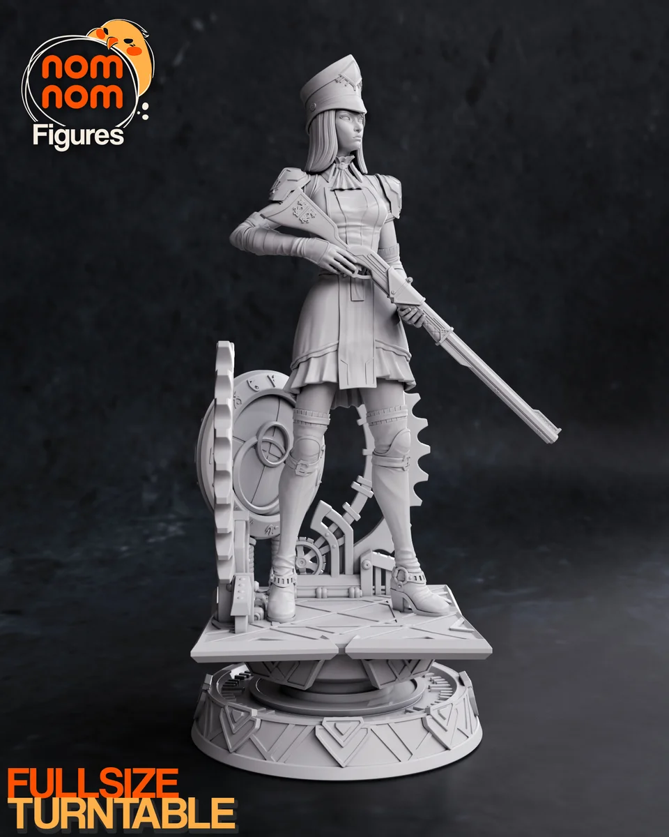 Caitlyn | Fan Art | 3D Printed Resin Model Garage Kit | *Un-Painted* | Nomnom 7