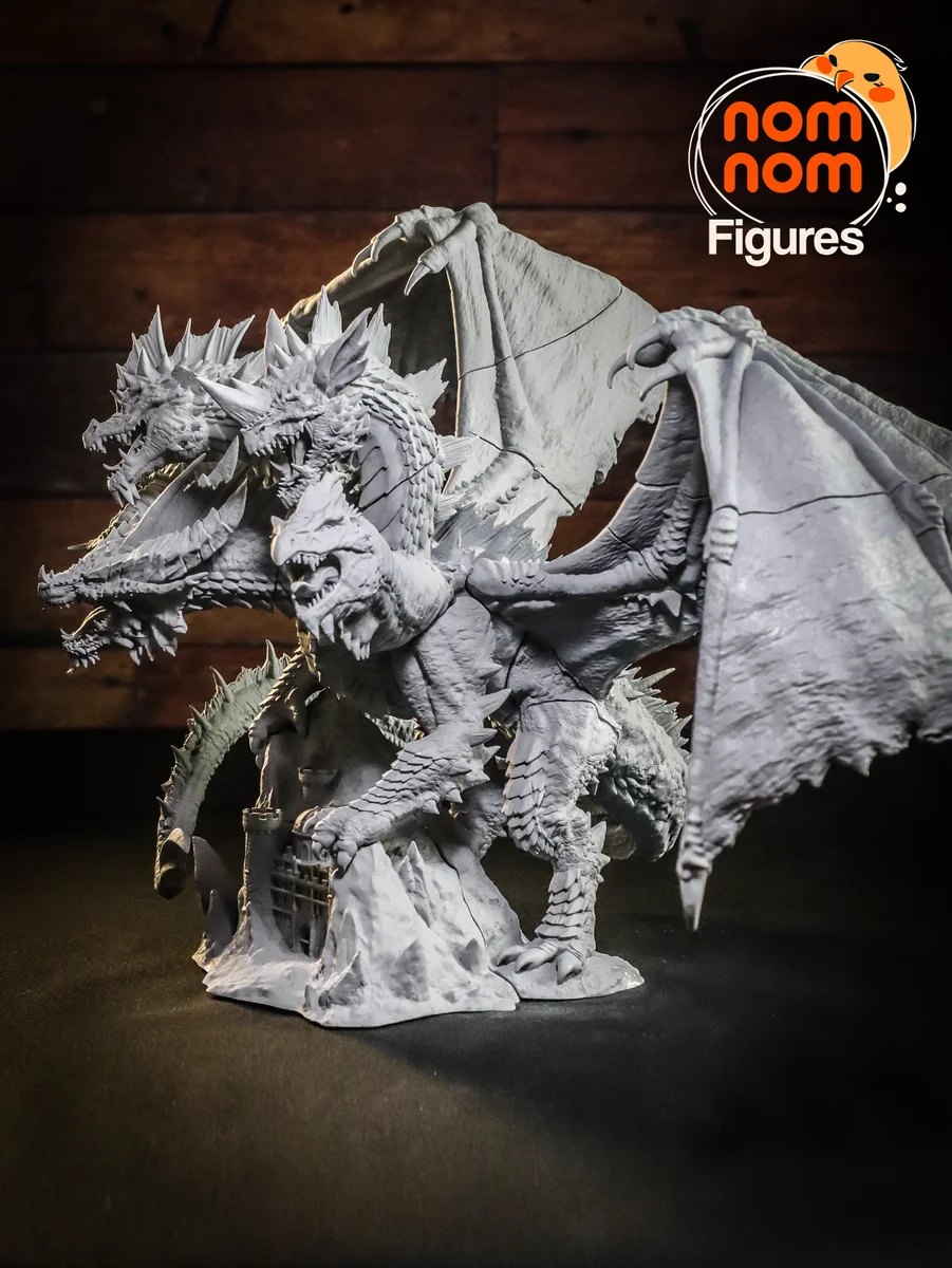 Tiamat | Fan Art | 3D Printed Resin Model Garage Kit | *Un-Painted* | Nomnom 11
