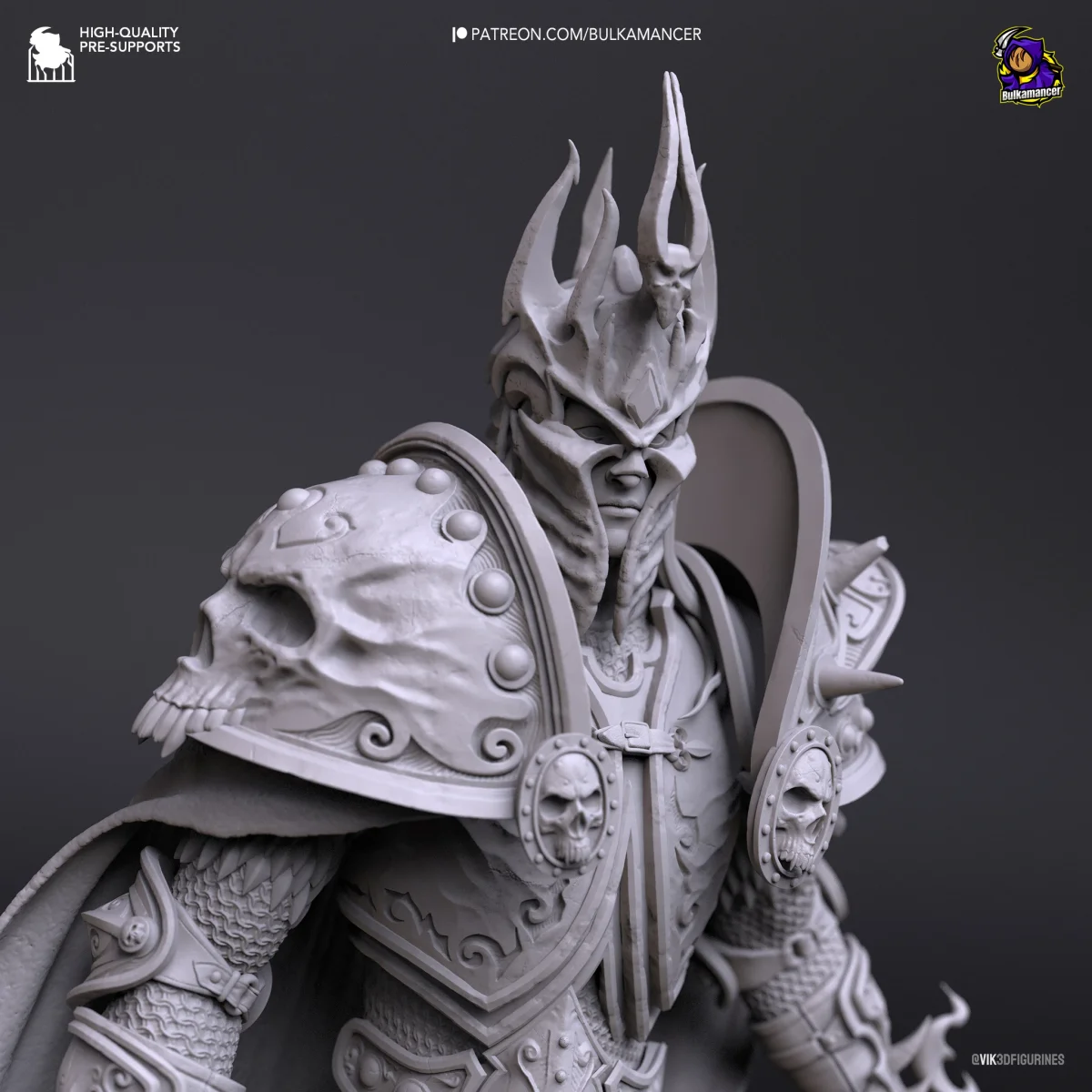 Arthas | Fan Art | 3D Printed Resin Model Garage Kit | *Un-Painted* | Bulkamancer 11