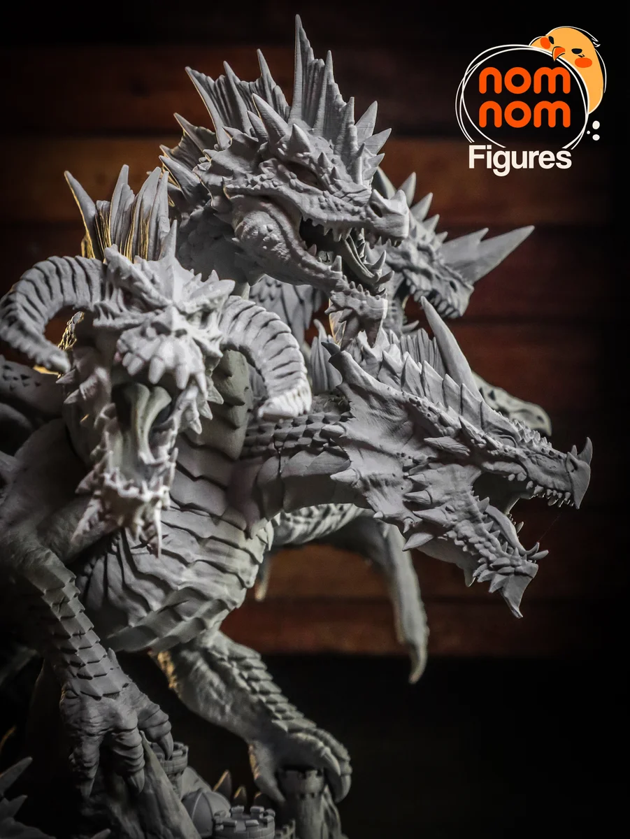 Tiamat | Fan Art | 3D Printed Resin Model Garage Kit | *Un-Painted* | Nomnom 14