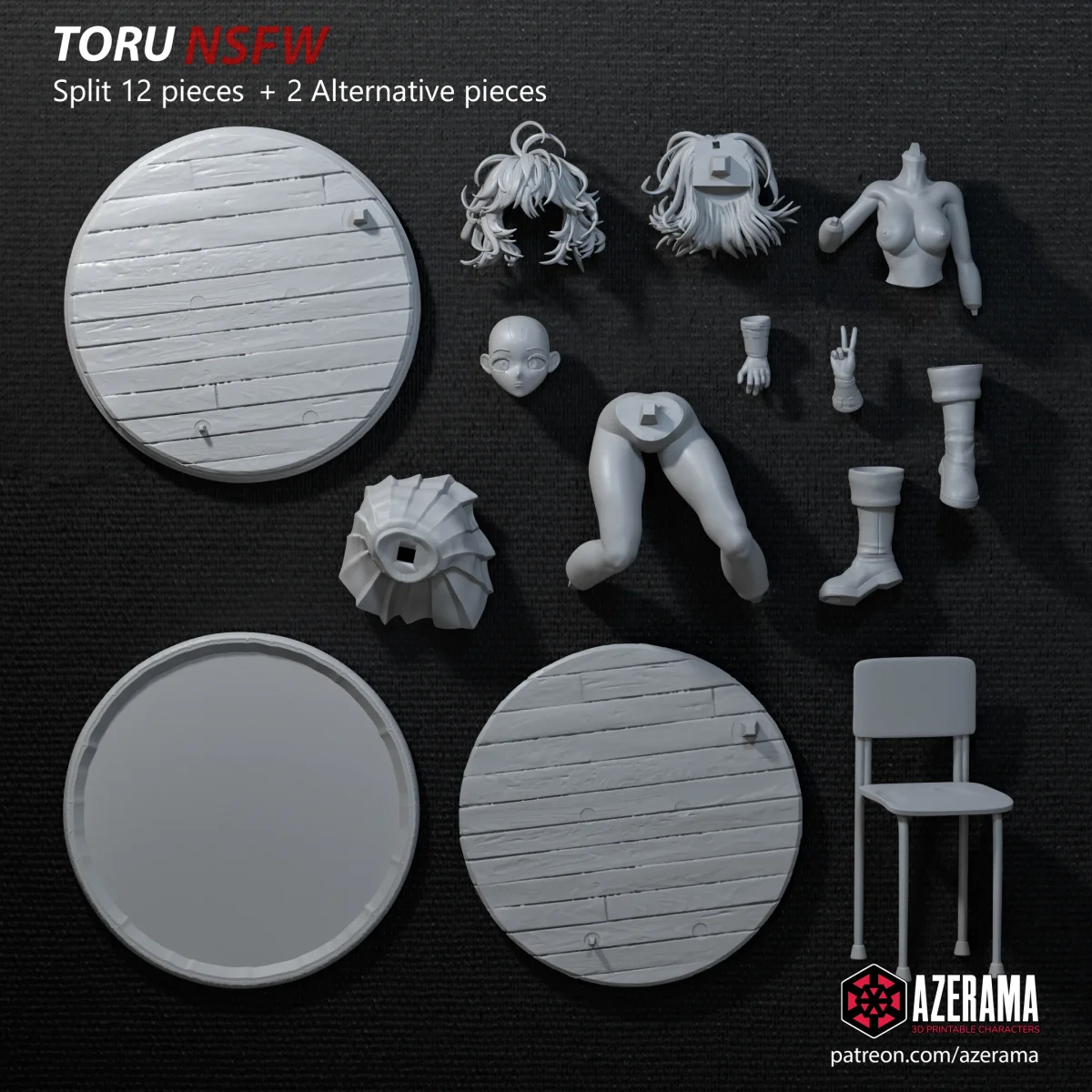 Invisible Girl | Fan Art | 3D Printed Resin Model Garage Kit | *Un-Painted* | Azerama 7