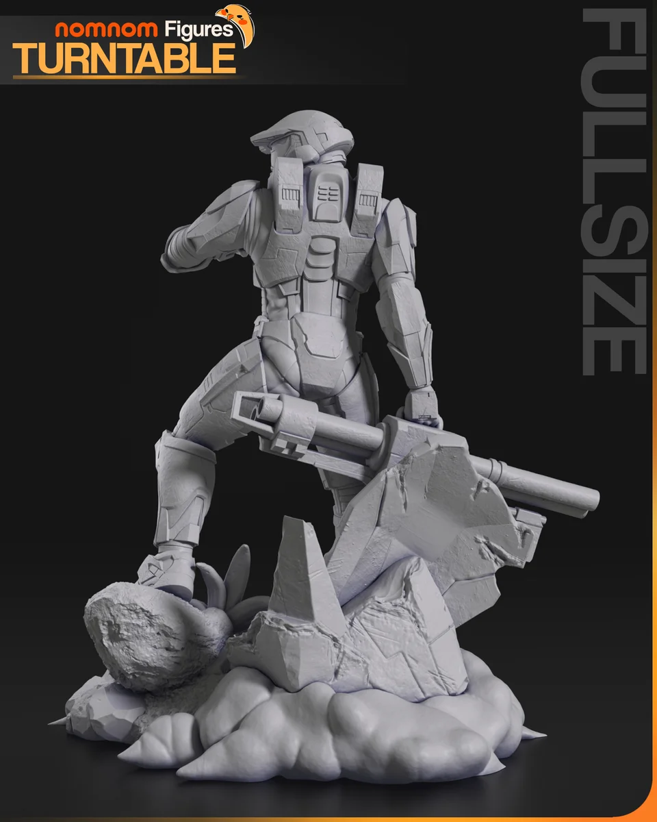 Master Chief | Fan Art | 3D Printed Resin Model Garage Kit | *Un-Painted* | Nomnom 7