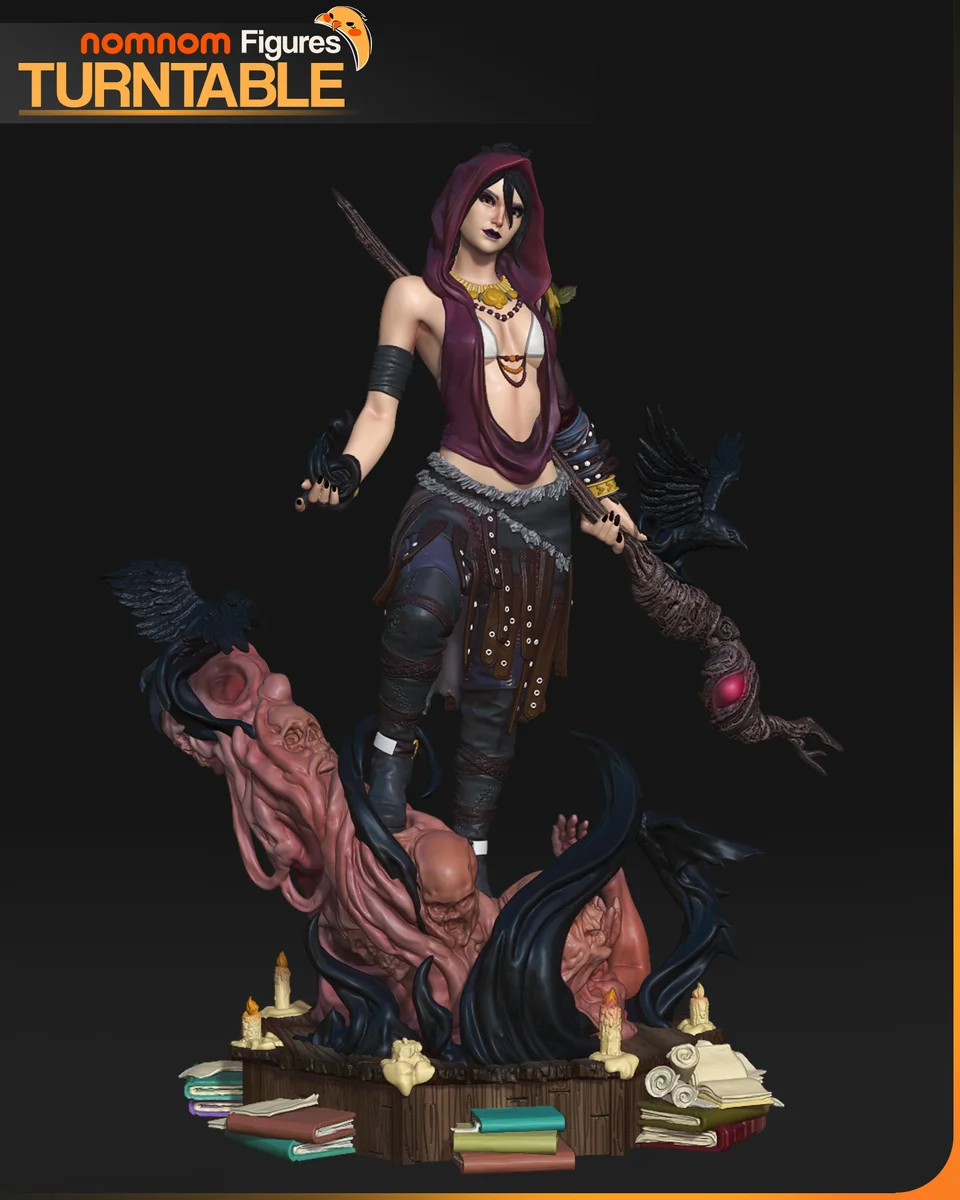 Morrigan | Fan Art | 3D Printed Resin Model Garage Kit | *Un-Painted* | Nomnom 4