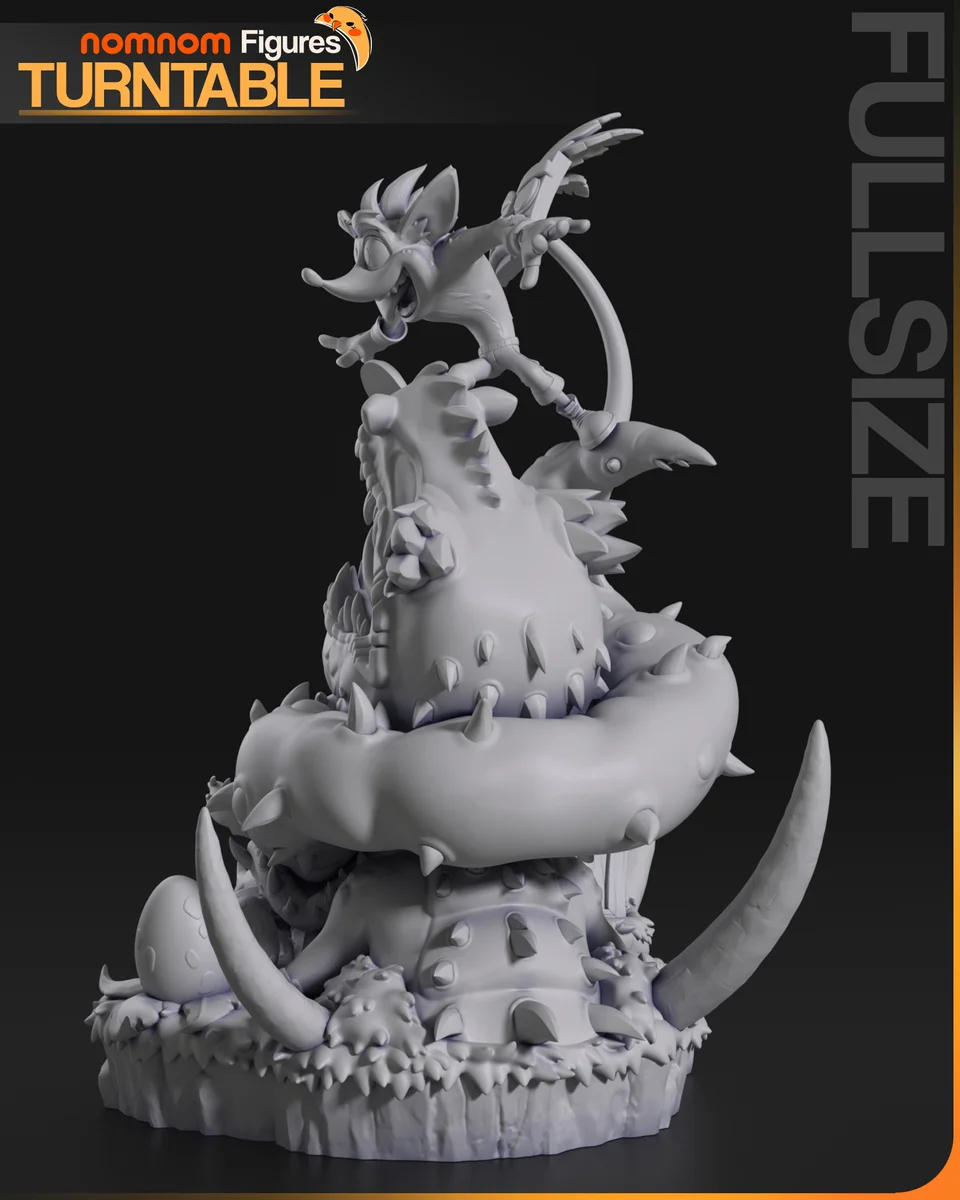 Crash | Fan Art | 3D Printed Resin Model Garage Kit | *Un-Painted* | Nomnom 6