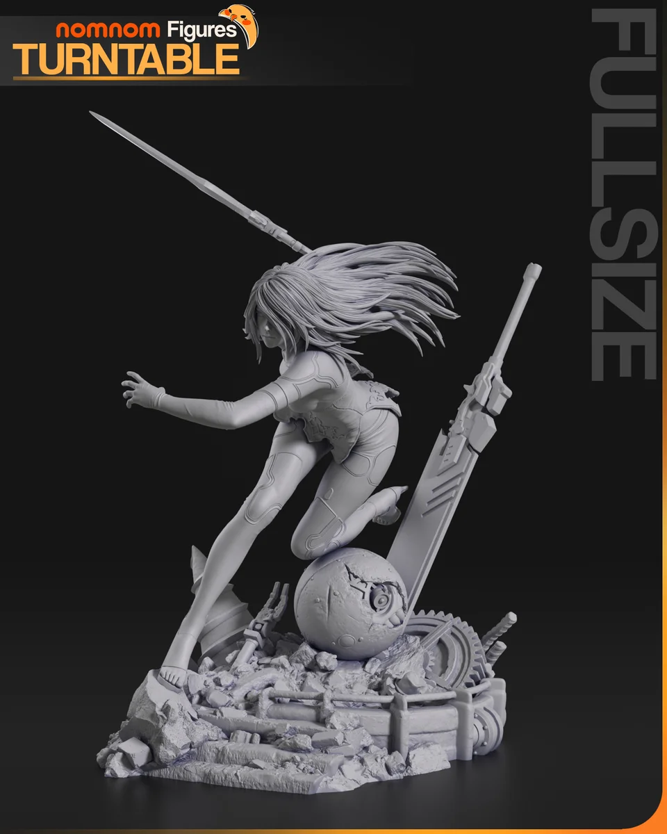 A2 | Fan Art | 3D Printed Resin Model Garage Kit | *Un-Painted* | Nomnom 4