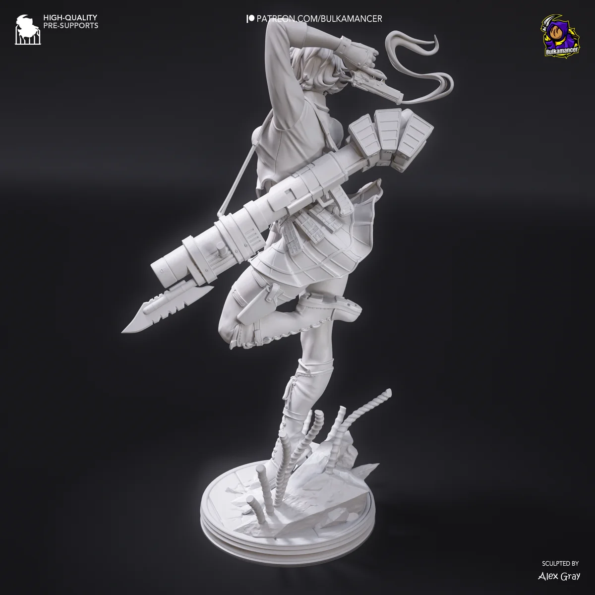 Lady (DMC) | Fan Art | 3D Printed Resin Model Garage Kit | *Un-Painted* | Bulkamancer 9