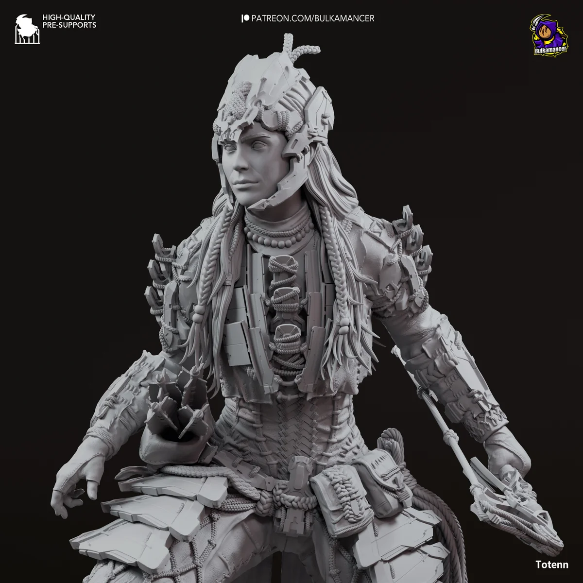 Aloy | Fan Art | 3D Printed Resin Model Garage Kit | *Un-Painted* | Bulkamancer 6
