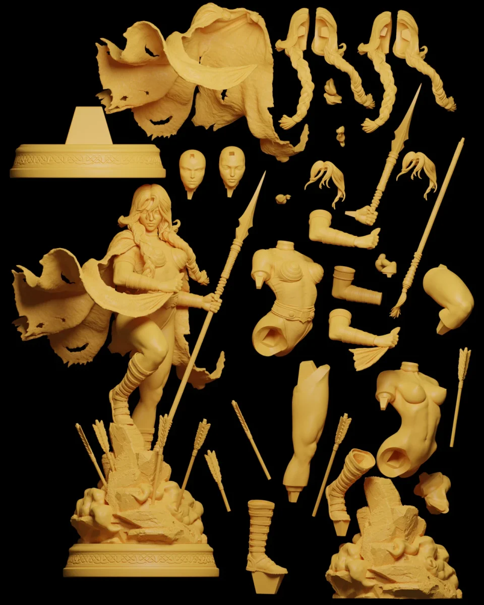 Valkyrie | Fan Art | 3D Printed Resin Model Garage Kit | *Un-Painted* | ES Monster 5